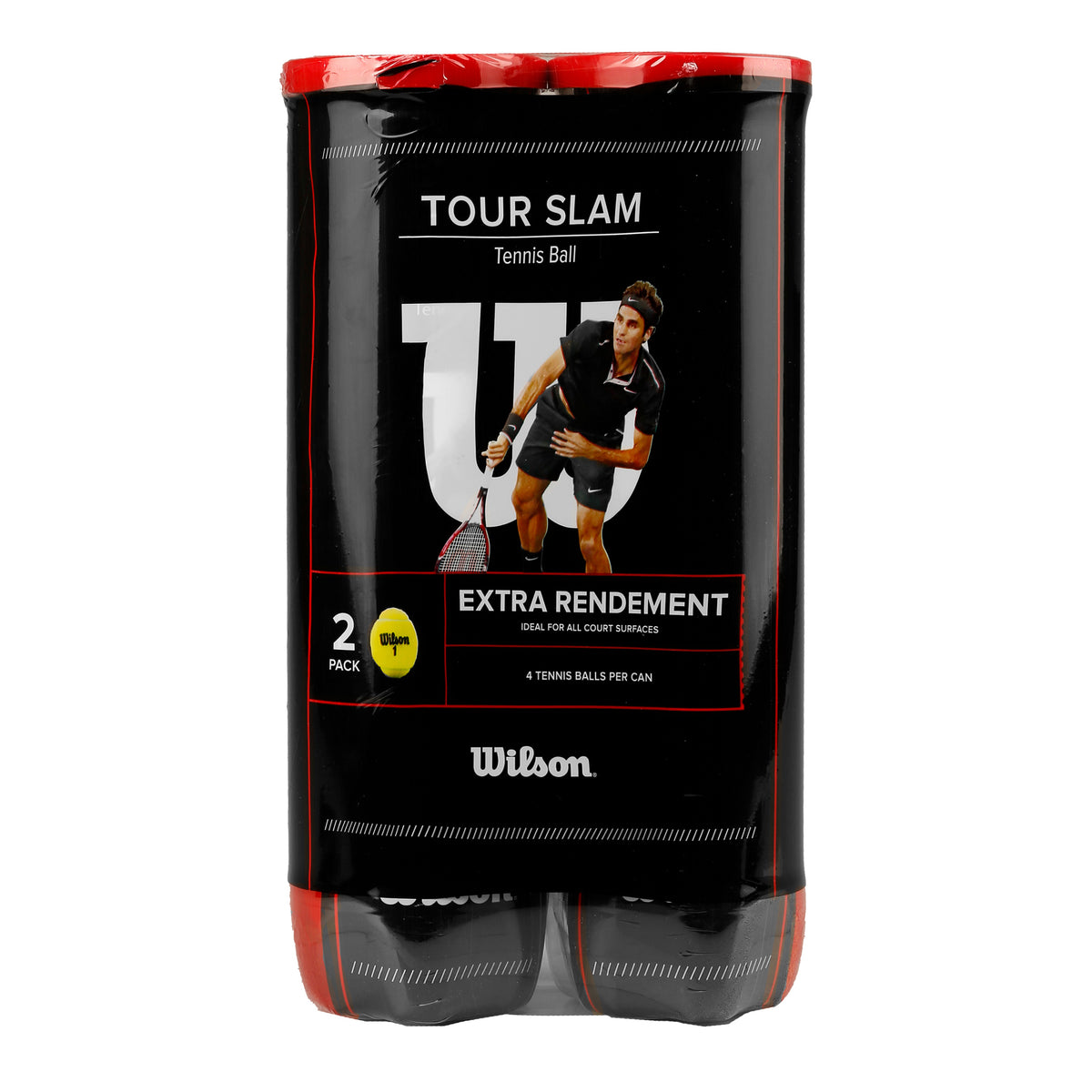 Wilson Tour Slam 2x 4 Ball Tube