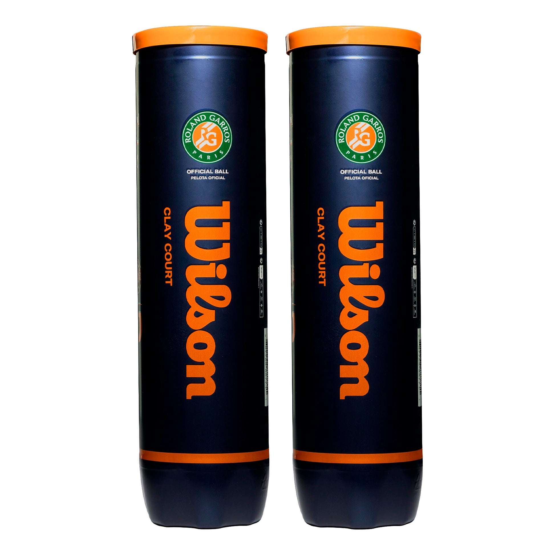 Wilson Roland Garros Official Bi Pack 2x 4 Ball Tube