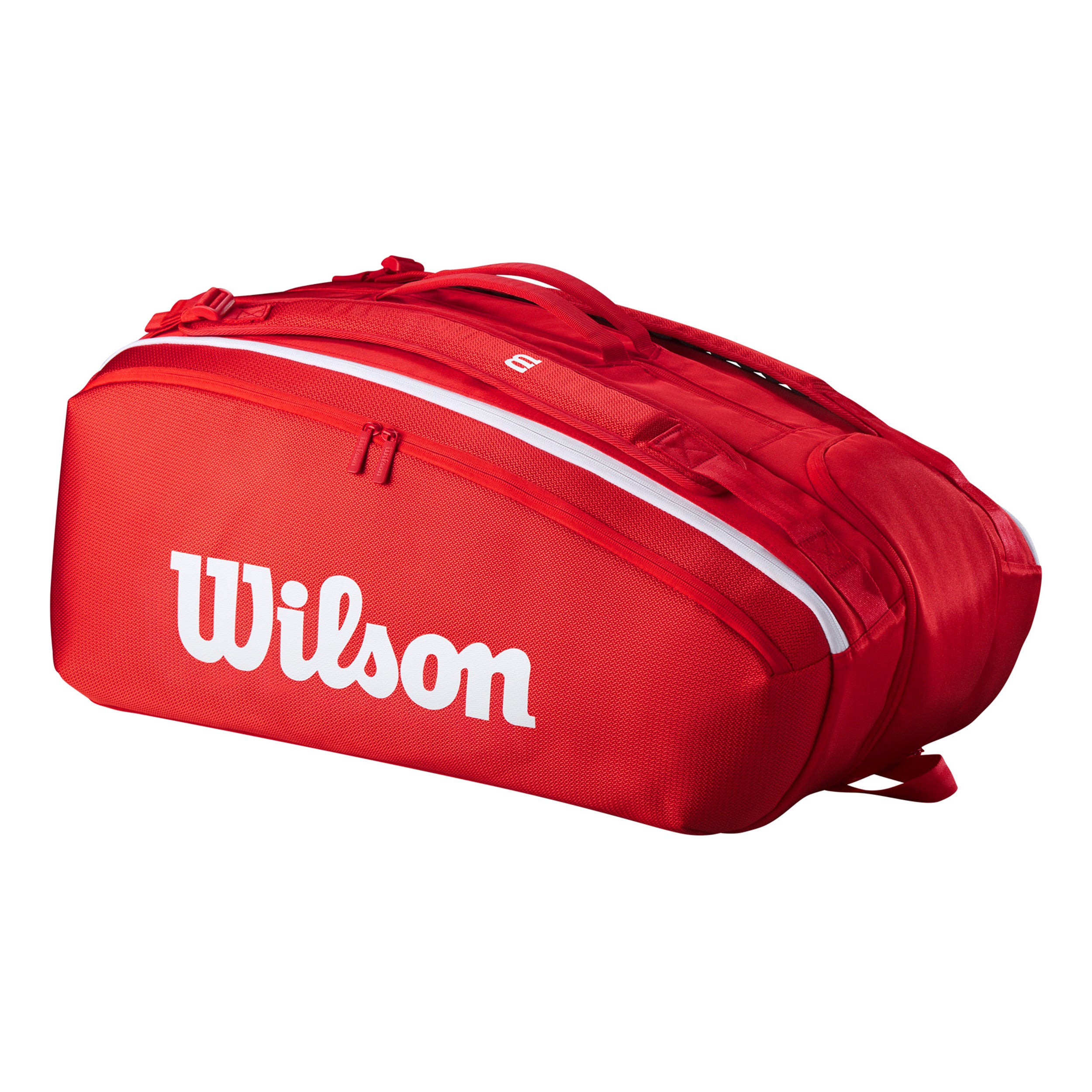 Wilson Super Tour Racket bag 15 Pack - red, white