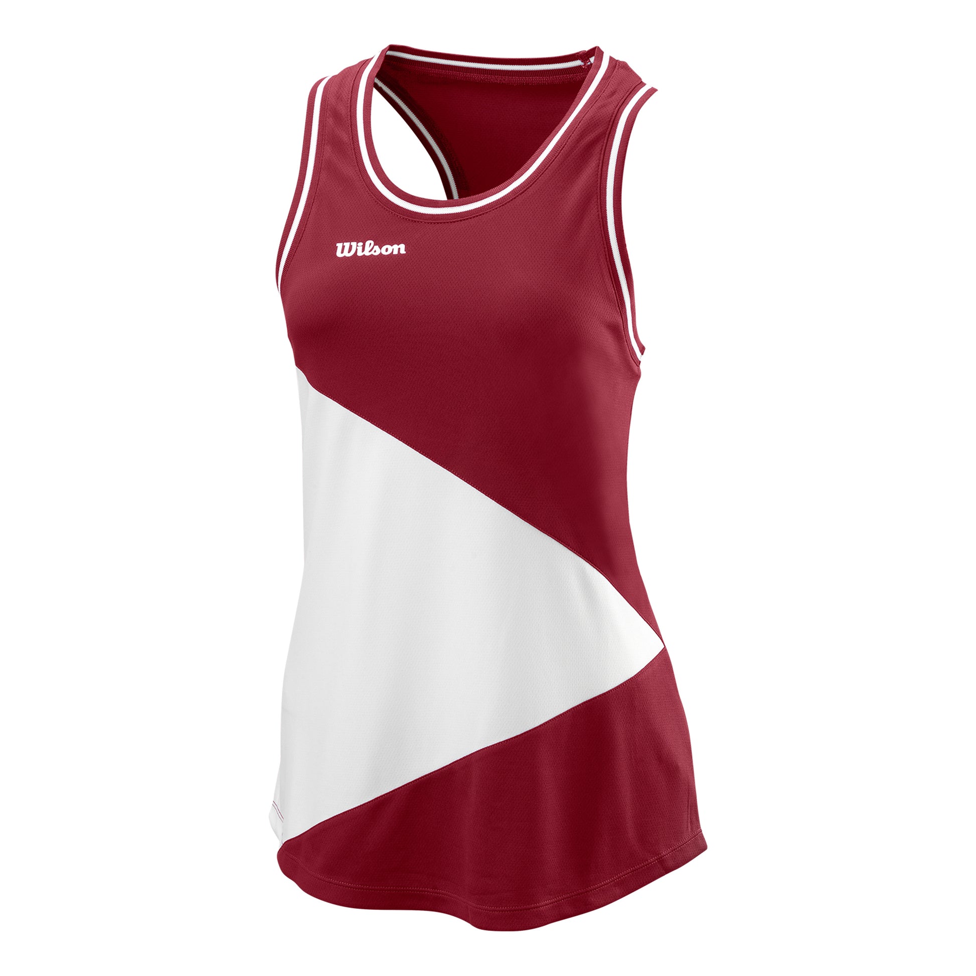 Wilson Team II Tank Top Women-Dark Red,White