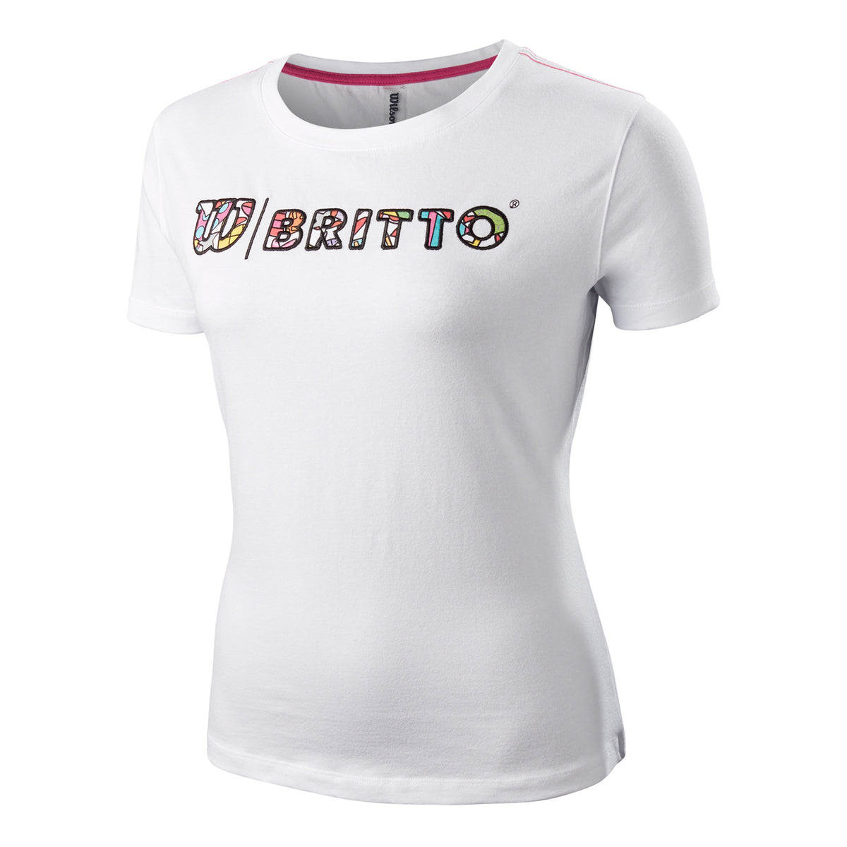Wilson Britto Logo T-Shirt Damen - weiß,