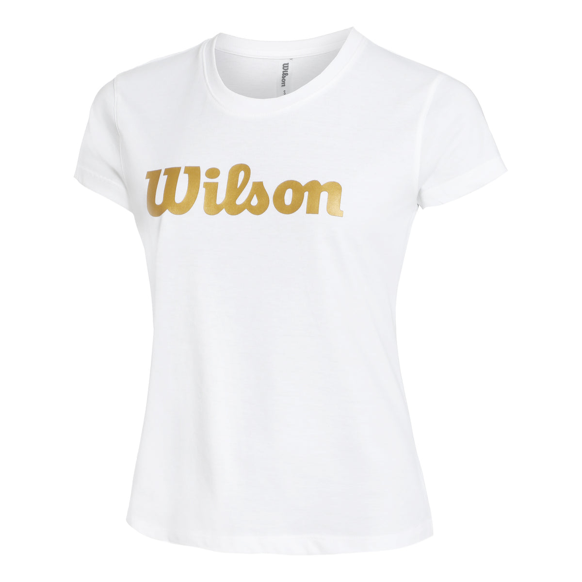 Wilson Script Tech T-Shirt Women - white, gold