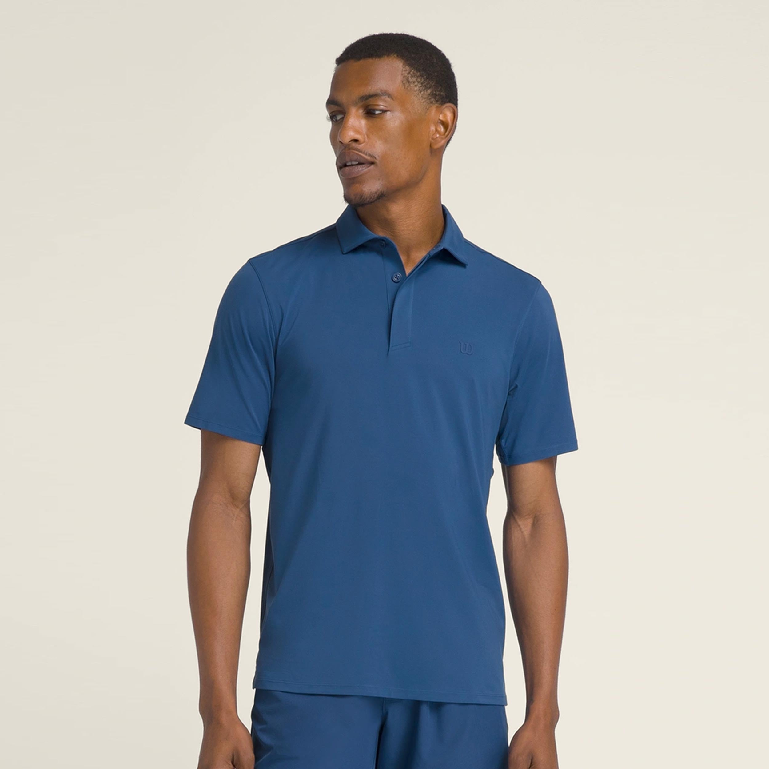 Wilson League Polo Men-Blue