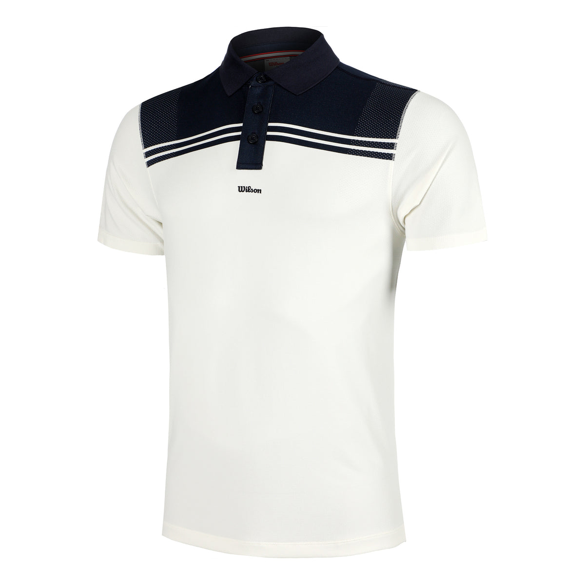 Wilson All Seasons Polo Herren-Dunkelblau,Creme