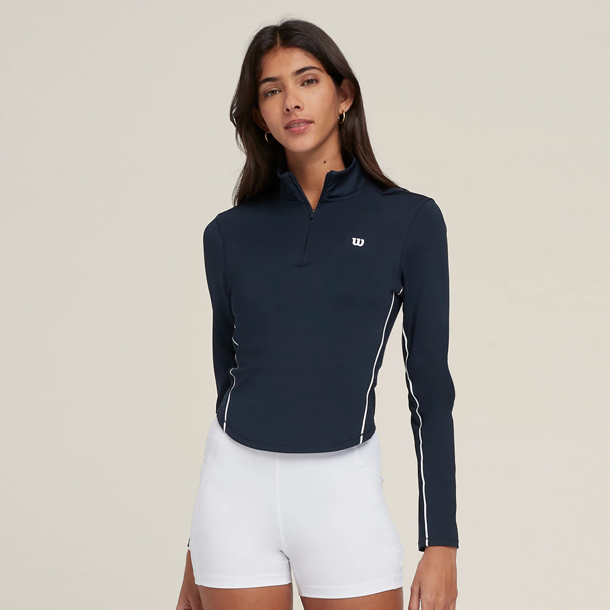 Wilson Brentwood Half-Zip Longsleeve Damen-Dunkelblau