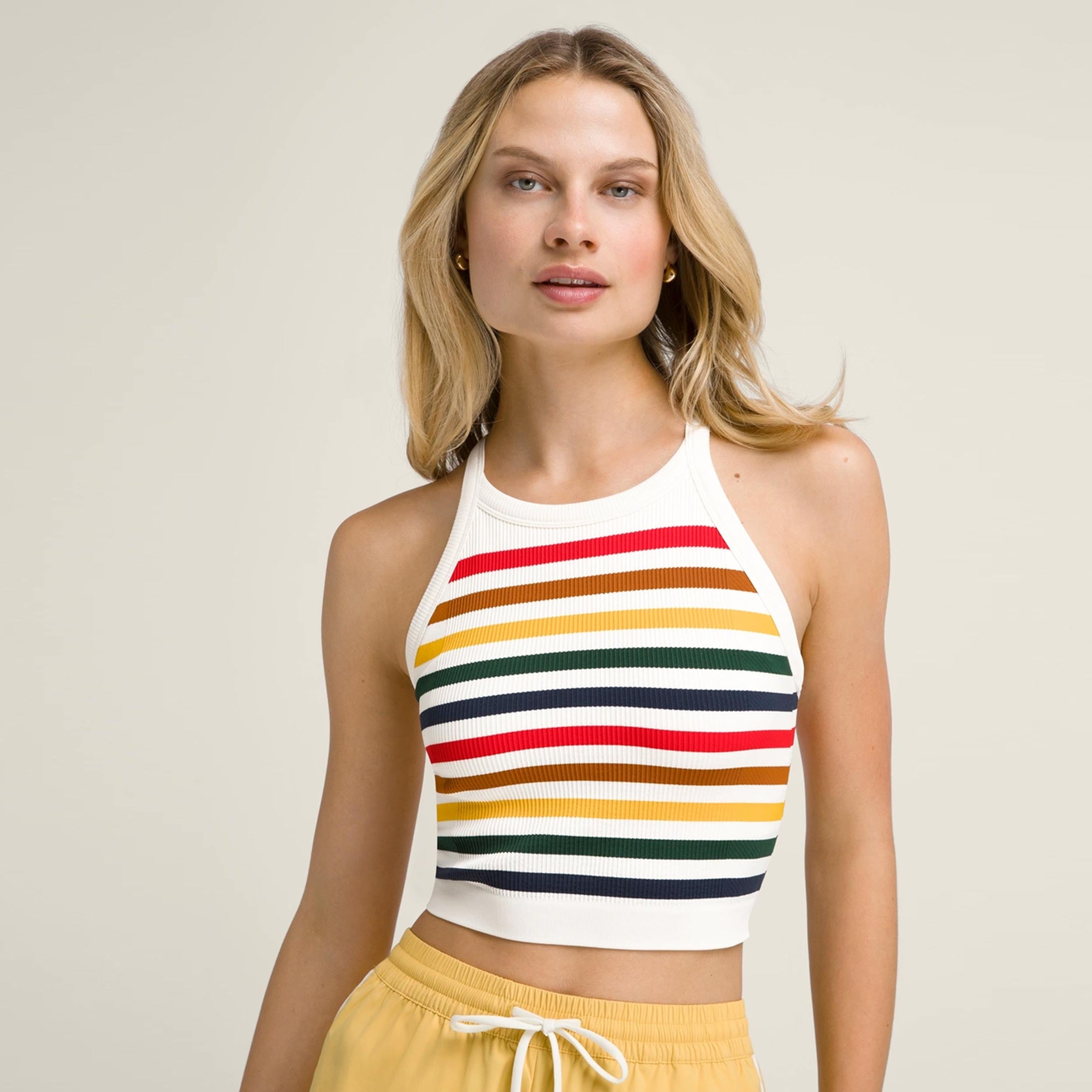 Wilson On The Daily Brami Tank Top Women-Cream,Multicoloured