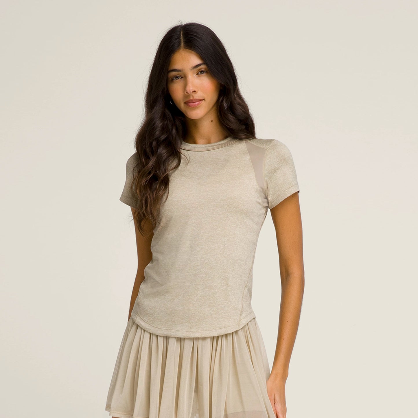 Wilson All Day T-Shirt Women-Beige