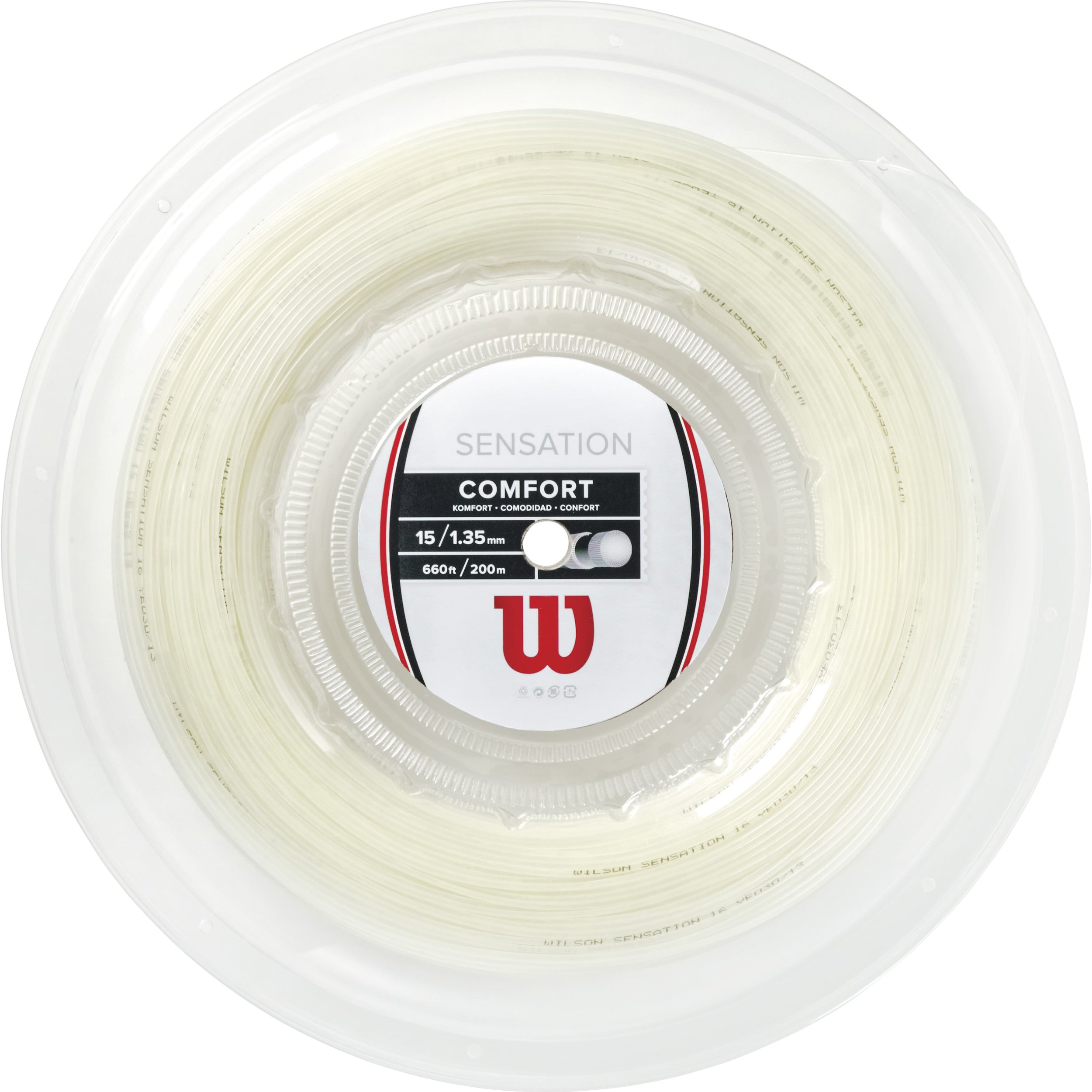 Wilson Sensation String Reel 200m-Ecru