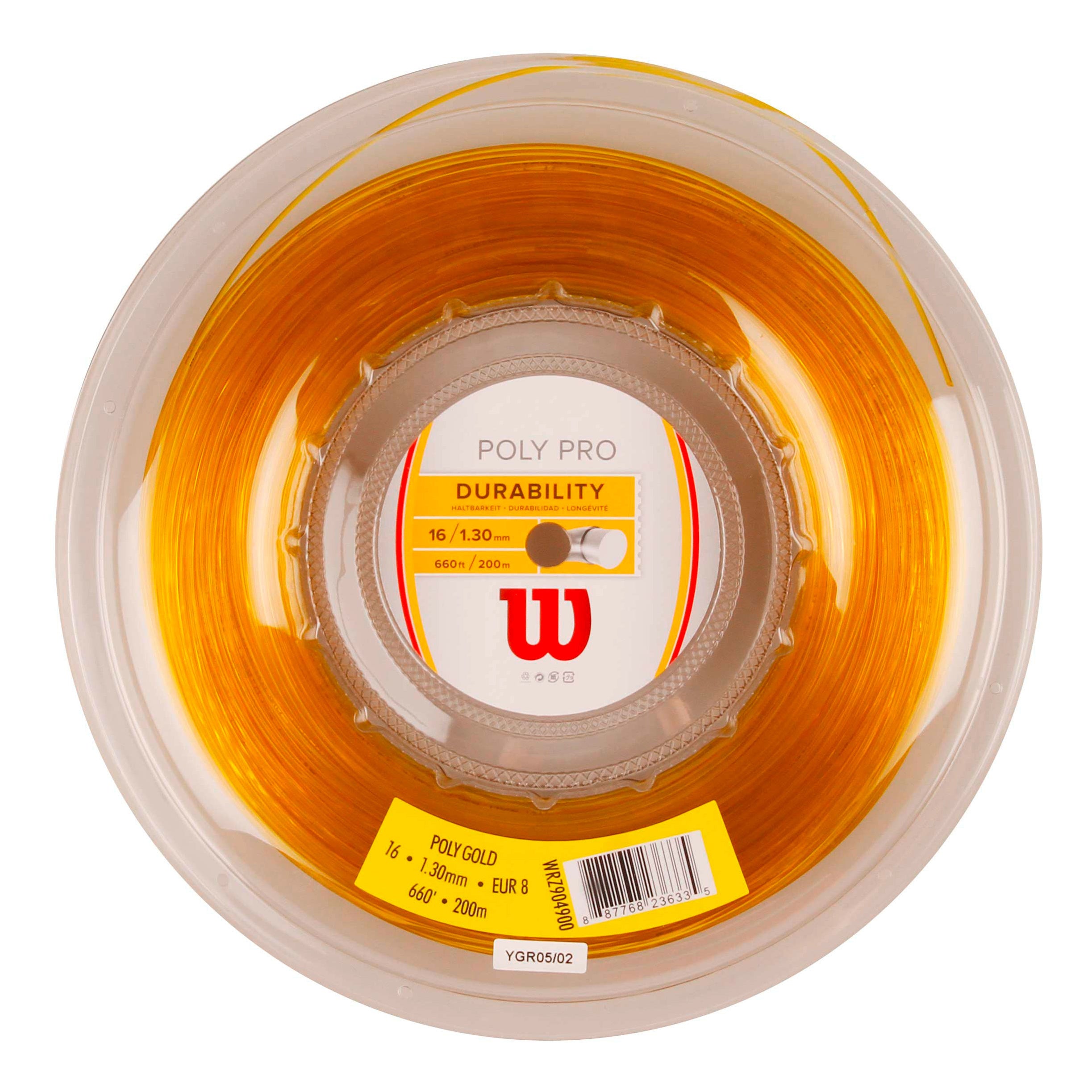Wilson Poly String Reel 200m-Gold