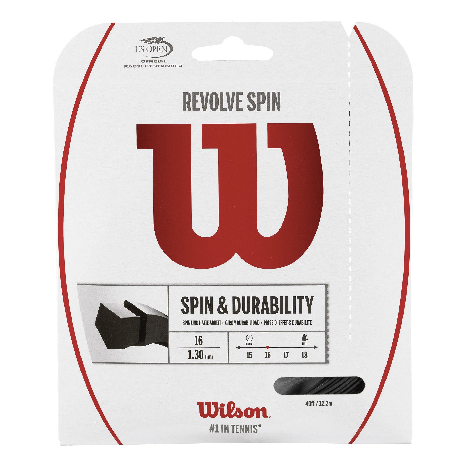Wilson Revolve Spin String Set 12,2m-Black