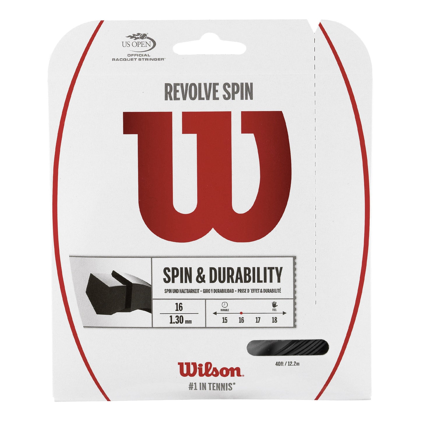 Wilson Revolve Spin Saitenset 12,2m-Schwarz