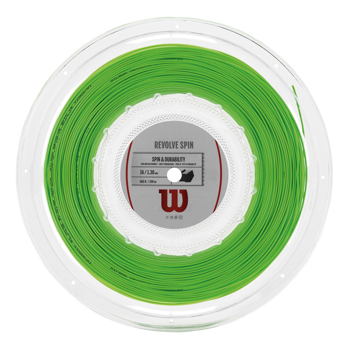 Wilson Revolve Spin Saitenrolle 200m-Grün
