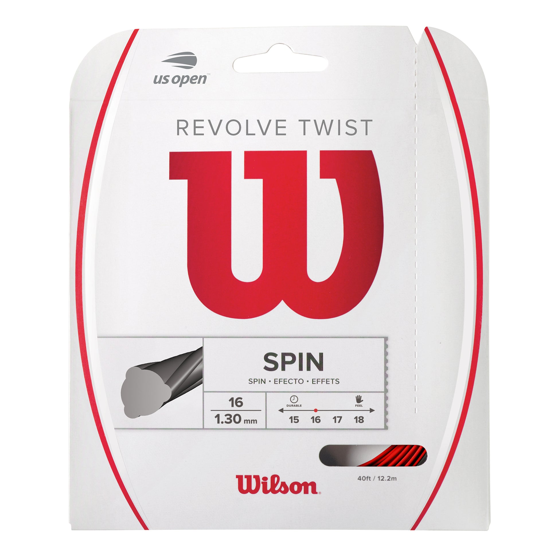 Wilson Revolve Twist String set 12,2m - red