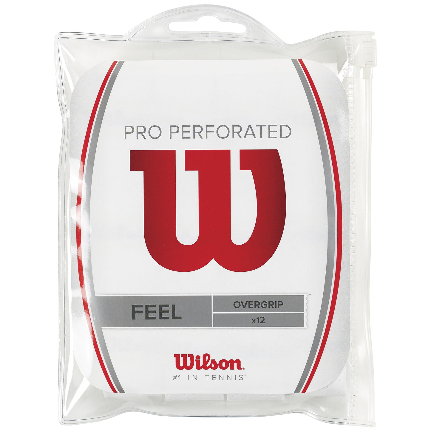 Wilson Pro Overgrip Perforated 12 Pack-White