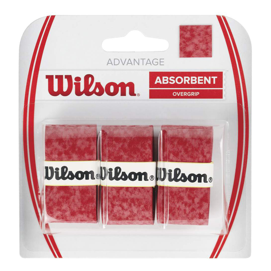 Wilson Advantage Overgrip 3er Pack - rot