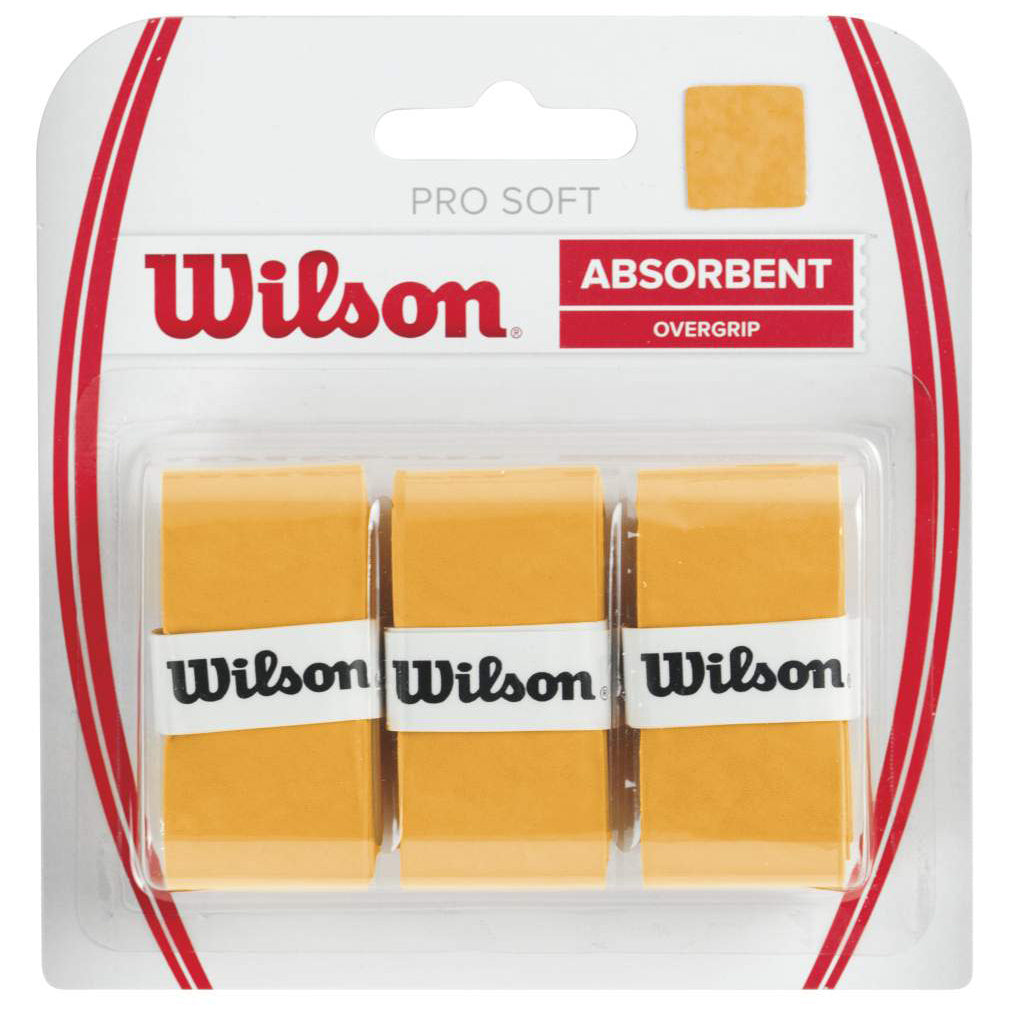 Wilson Soft Overgrip 3 Pack-Gold