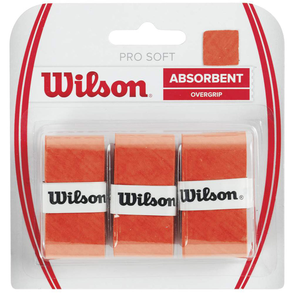 Wilson Soft Overgrip 3 Pack-Orange