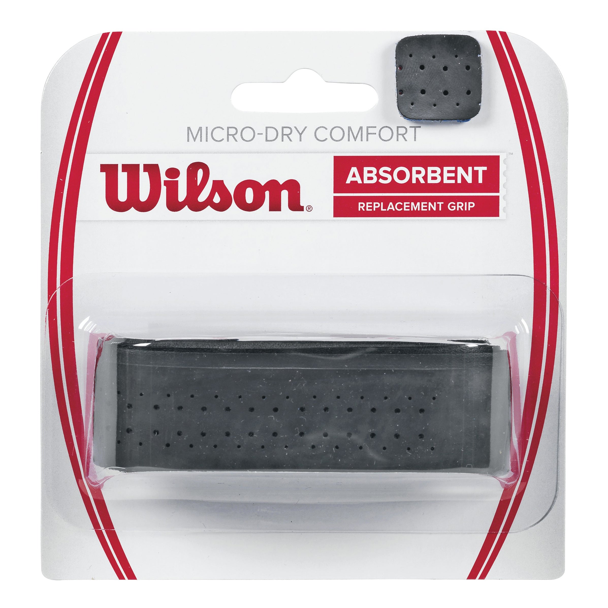 Wilson Micro-Dry Comfort 1er Pack-Schwarz
