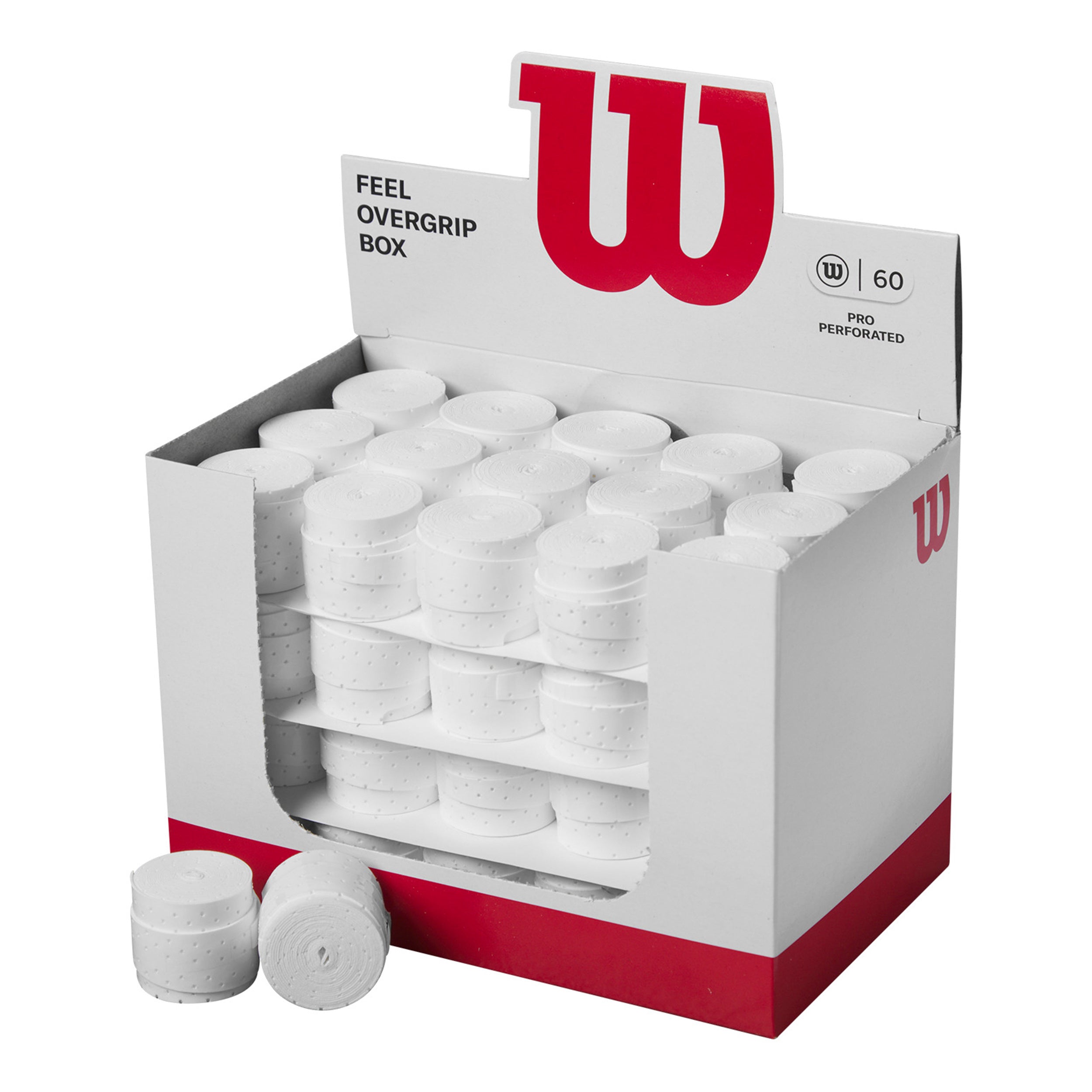 Wilson Pro Overgrip Perforated 60 Pack - white
