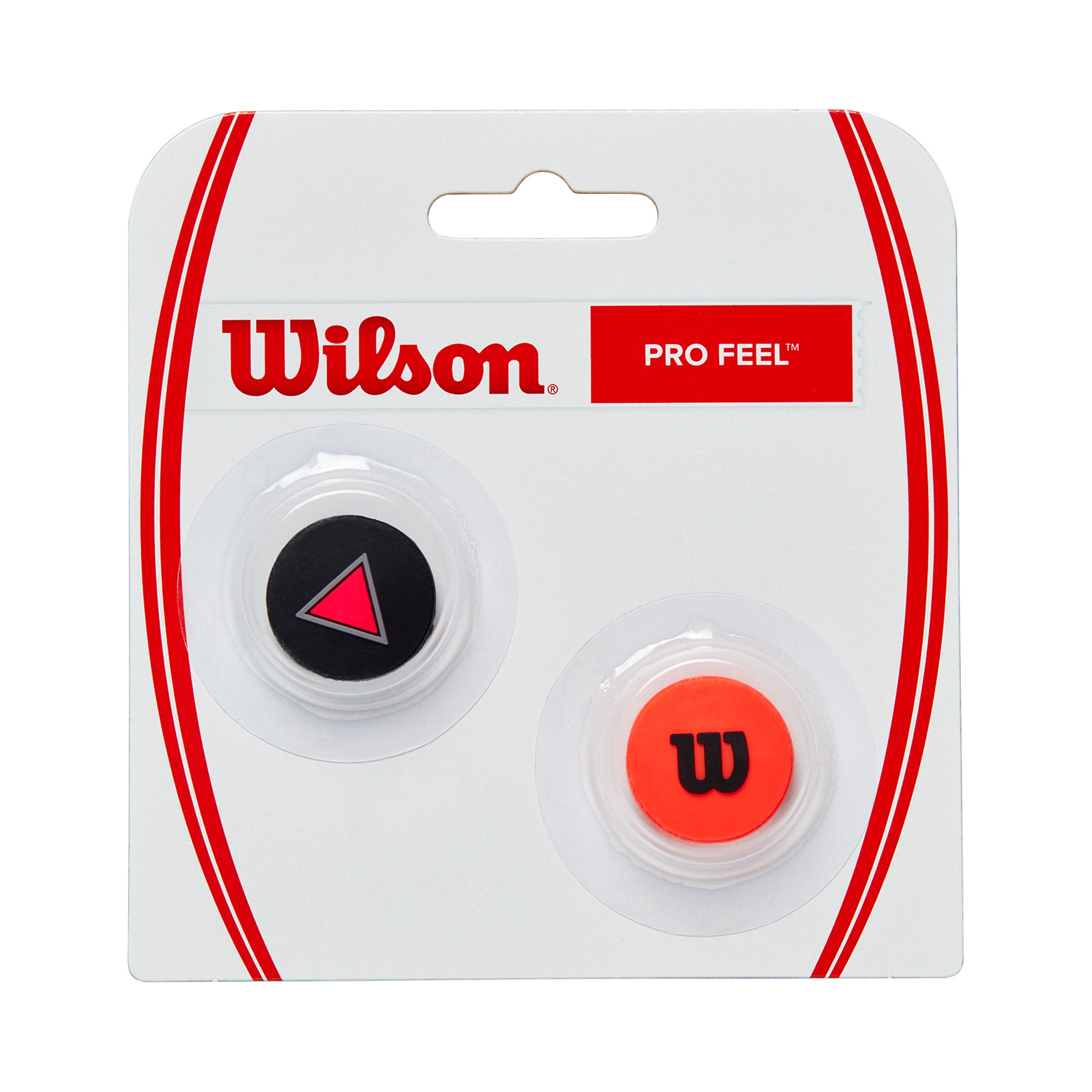 Wilson Clash Pro Feel Clash Dampener 2 Pack-Black,Red