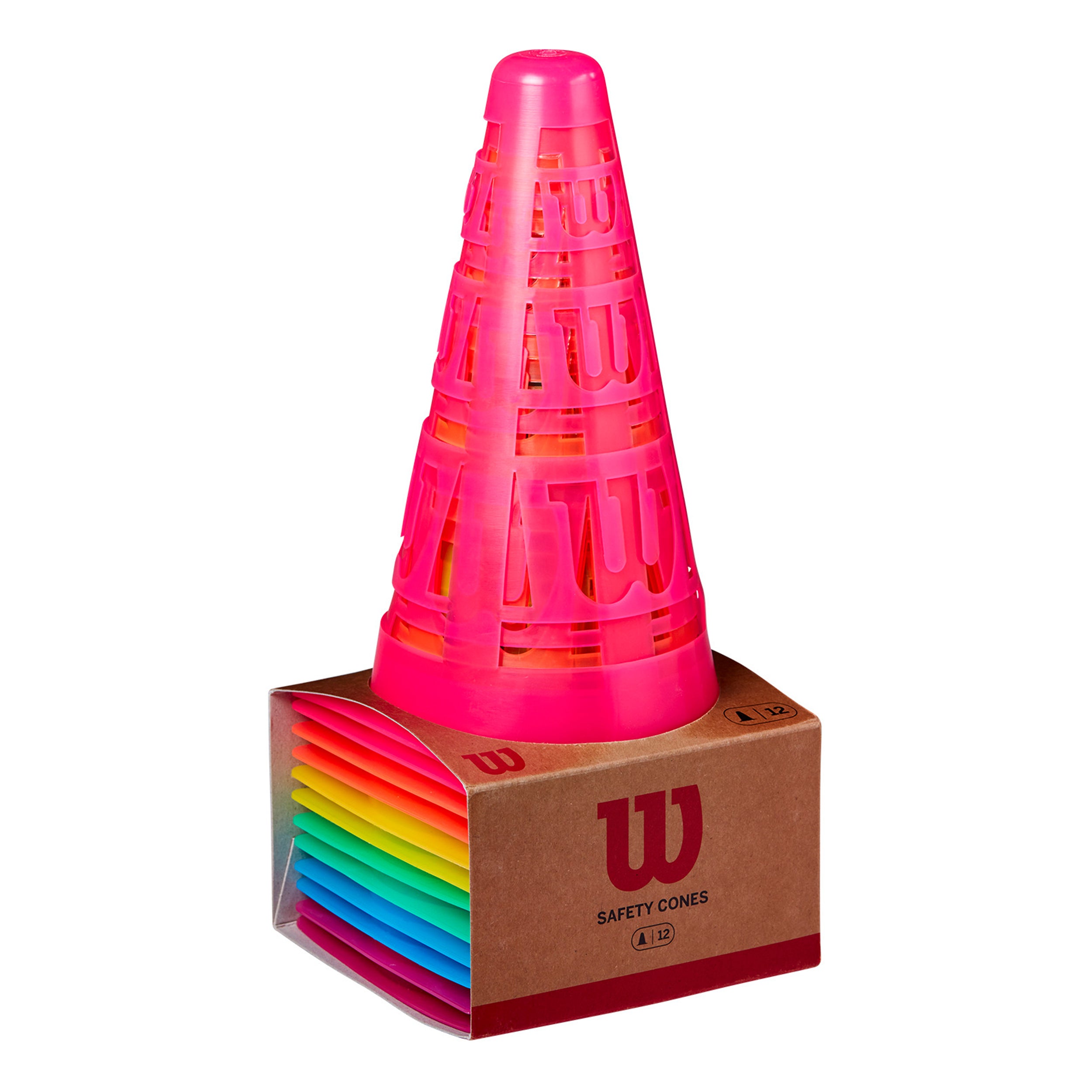 Wilson Safe Cones Marking Cone 12 Pack-Multicoloured