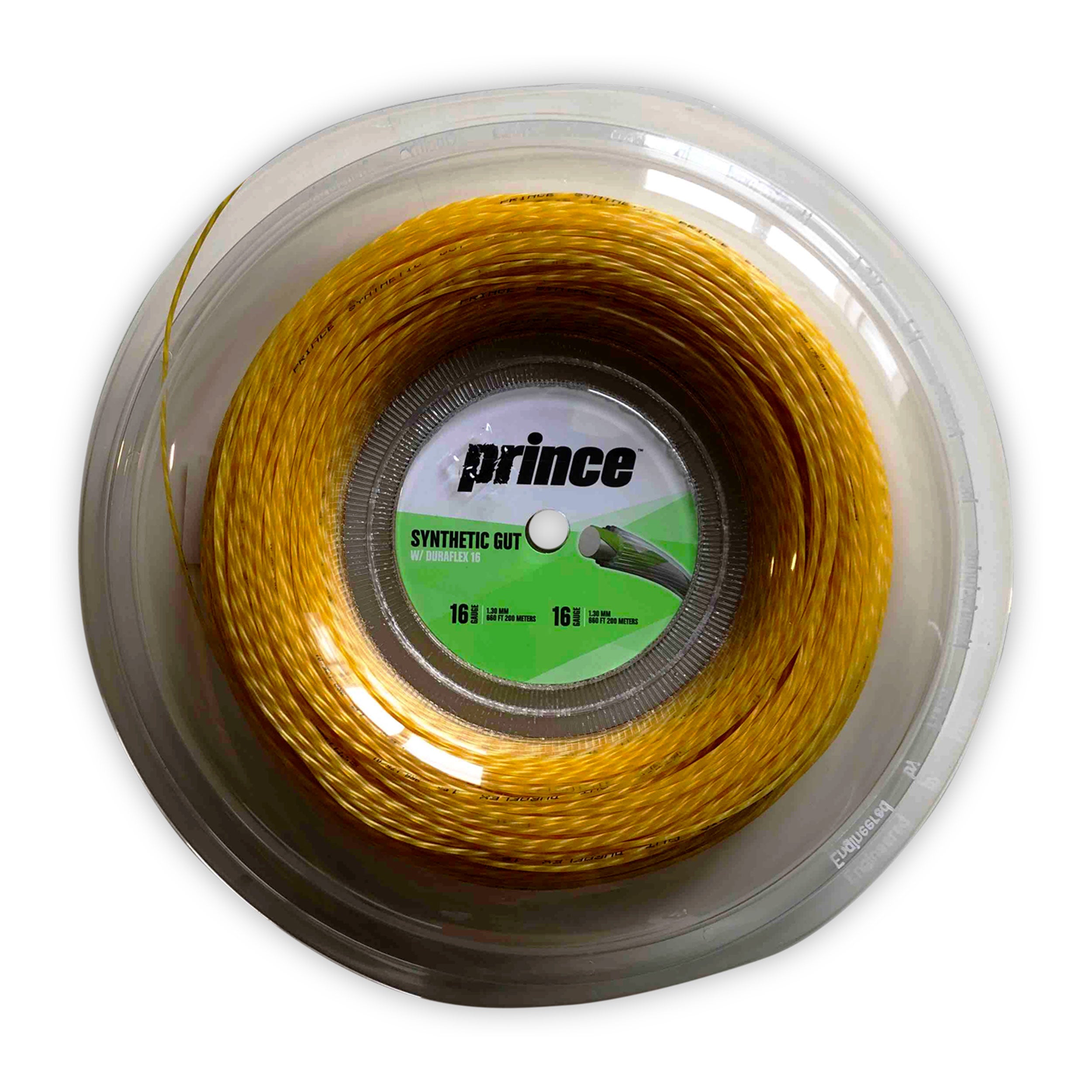 Prince Synthetic Gut Duraflex String Reel 200m-Gold