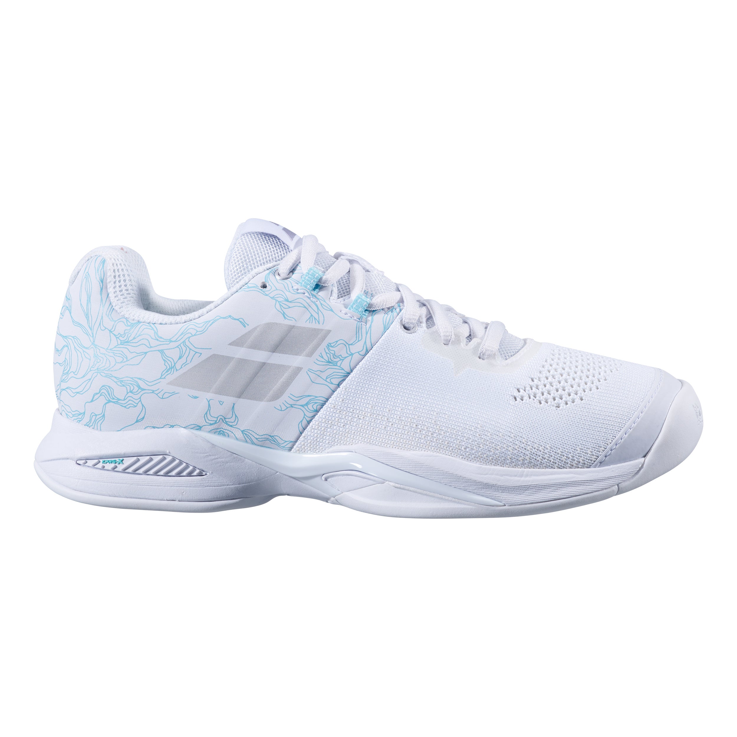 Babolat Propulse Blast Teppichschuh Damen - weiß, hellblau