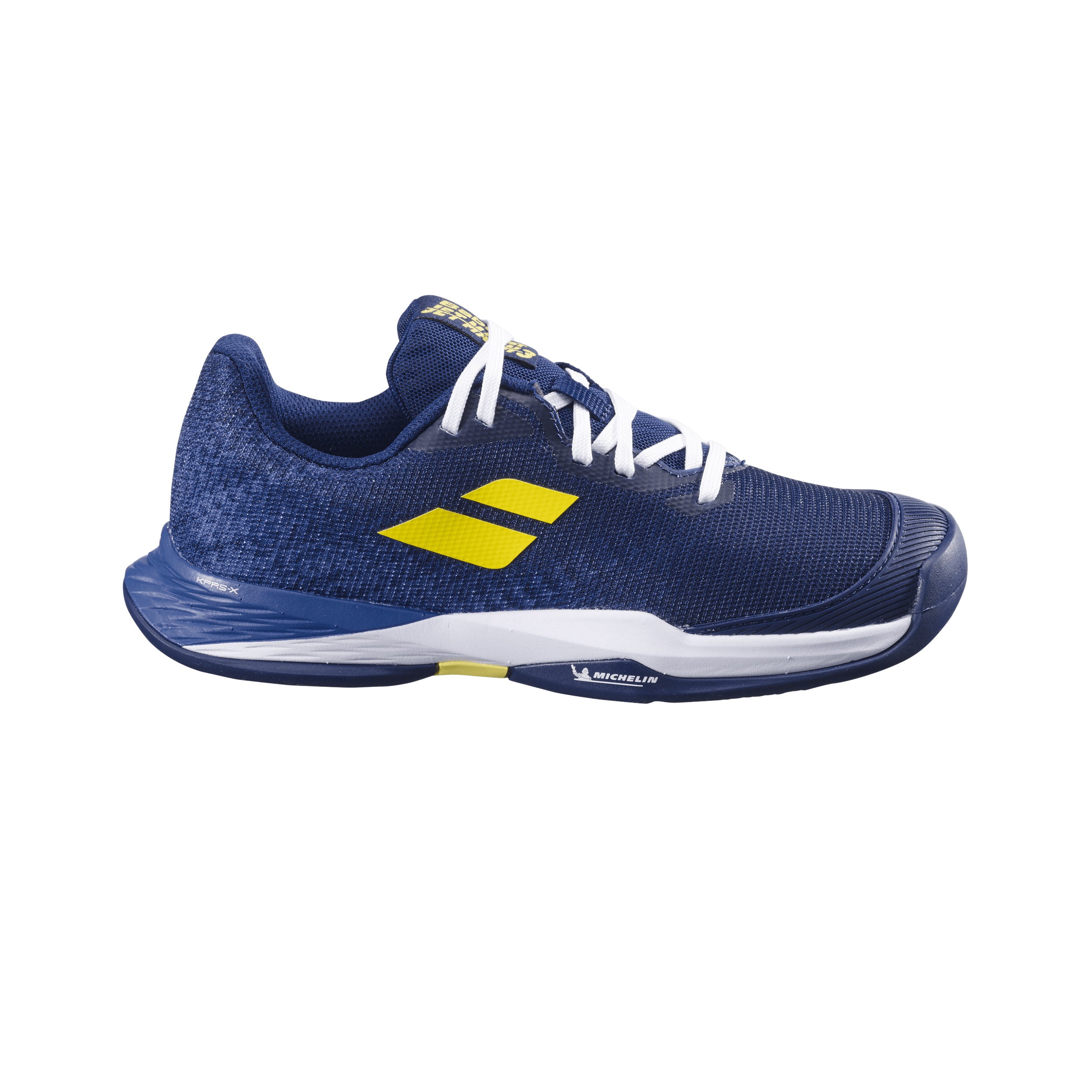 Babolat Jet Mach 3 Clay Court Shoe Kids-Dark Blue,Yellow
