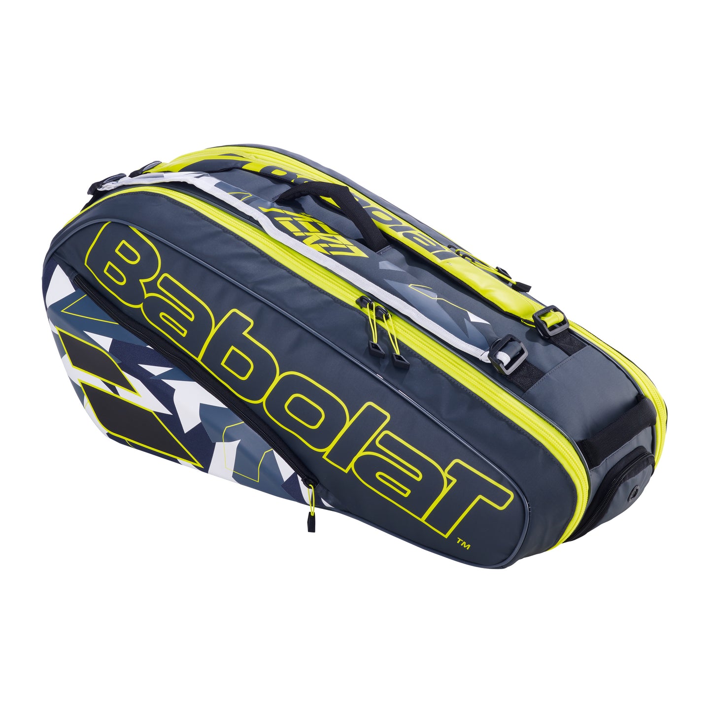 Babolat Pure Aero RH X 6 Schlägertasche-Anthrazit,Gelb
