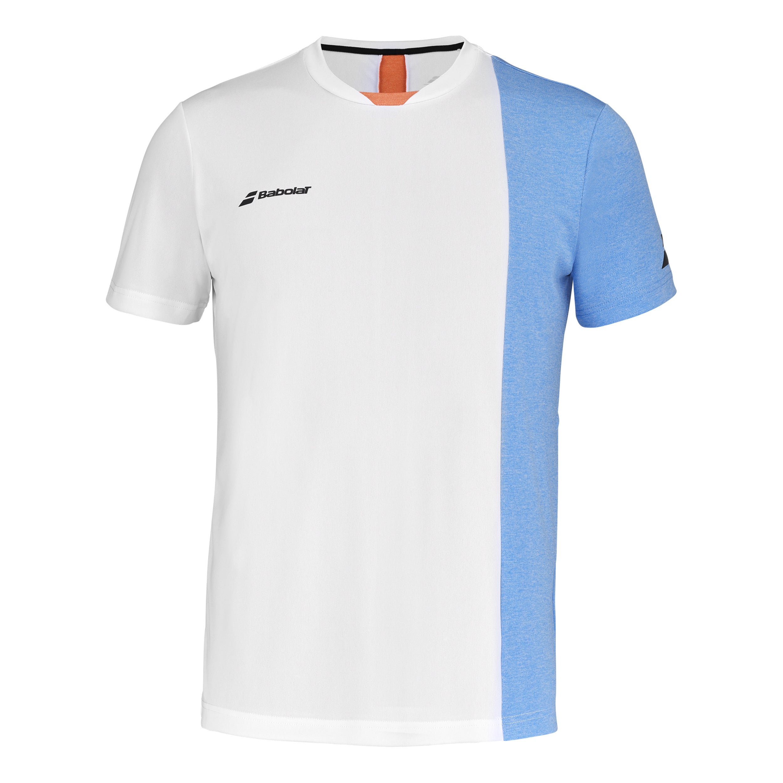 Babolat Play Crew Neck T-Shirt Men - white, light blue