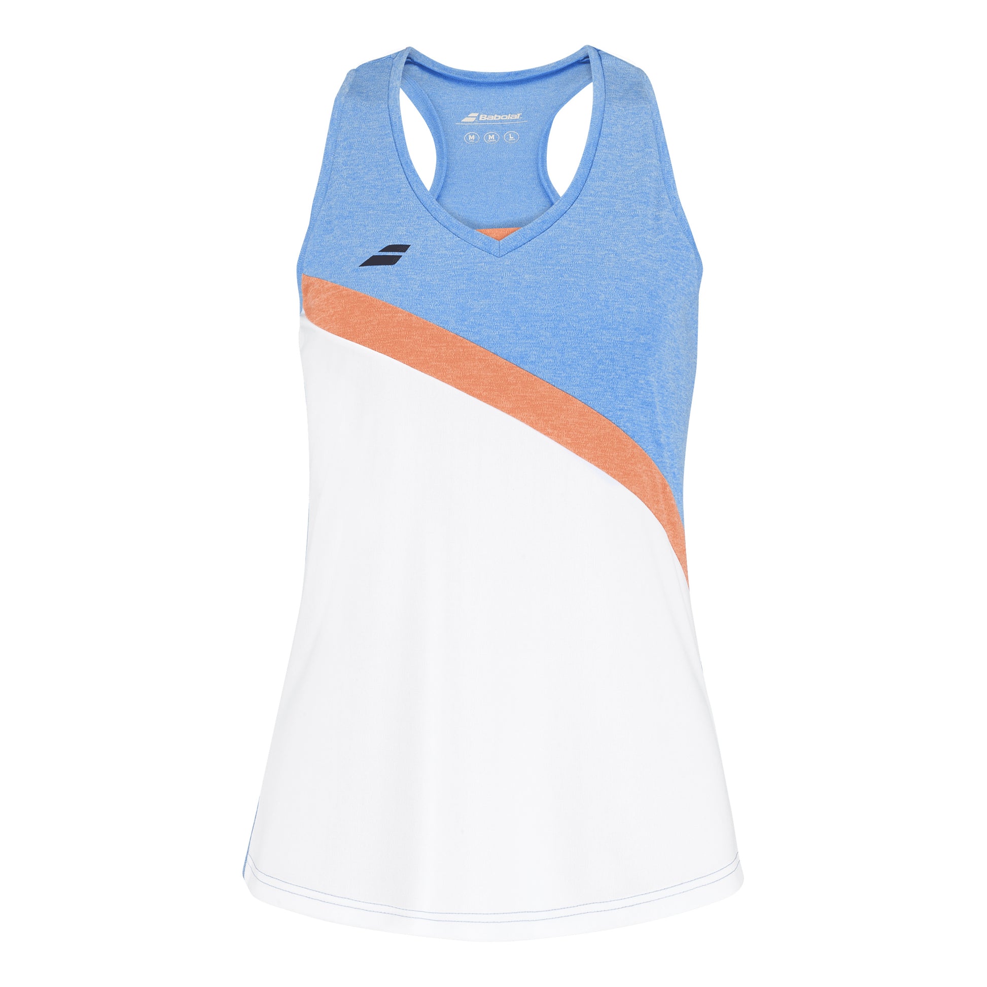 Babolat Play Tank Top Women-White,Light Blue