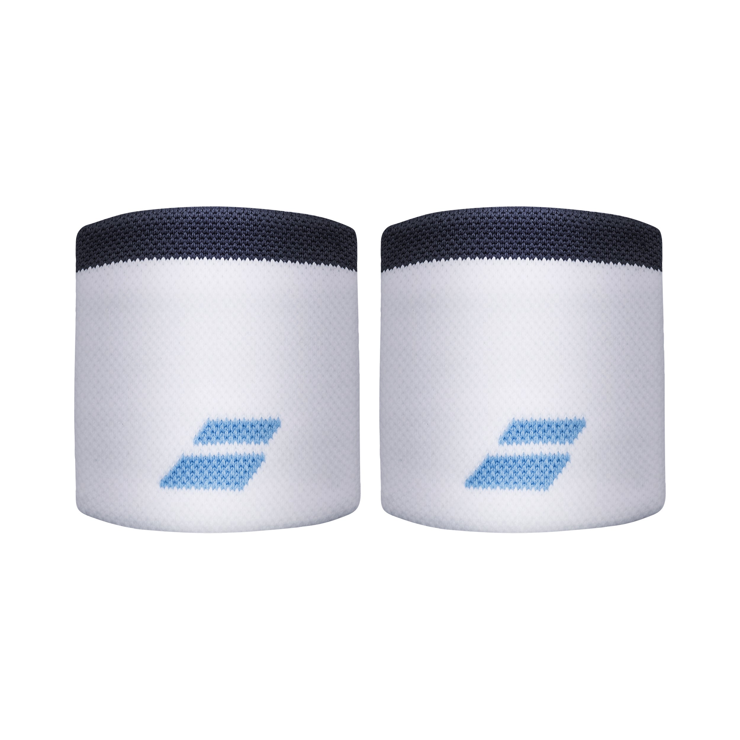 Babolat Logo Wristband short - white, light blue