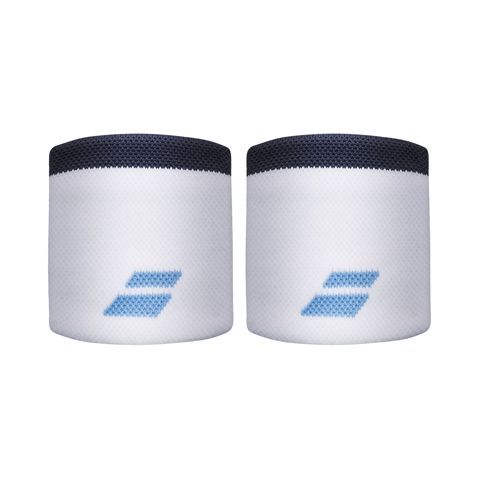 Babolat Logo Wristband short - white, light blue