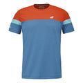 Crew Neck T-Shirt Herren - dunkelblau, orange