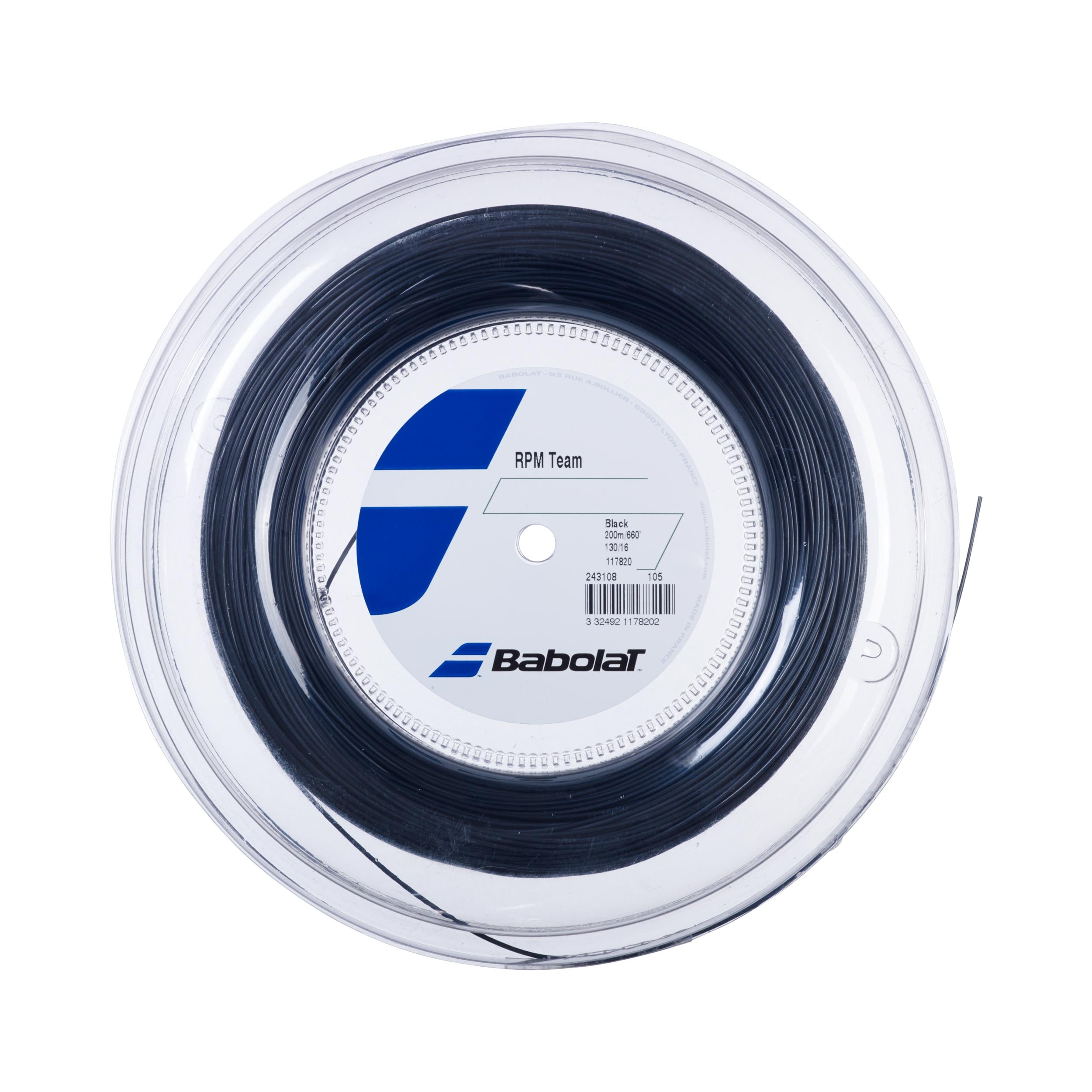 Babolat Team RPM Team Saitenrolle 200m-Schwarz