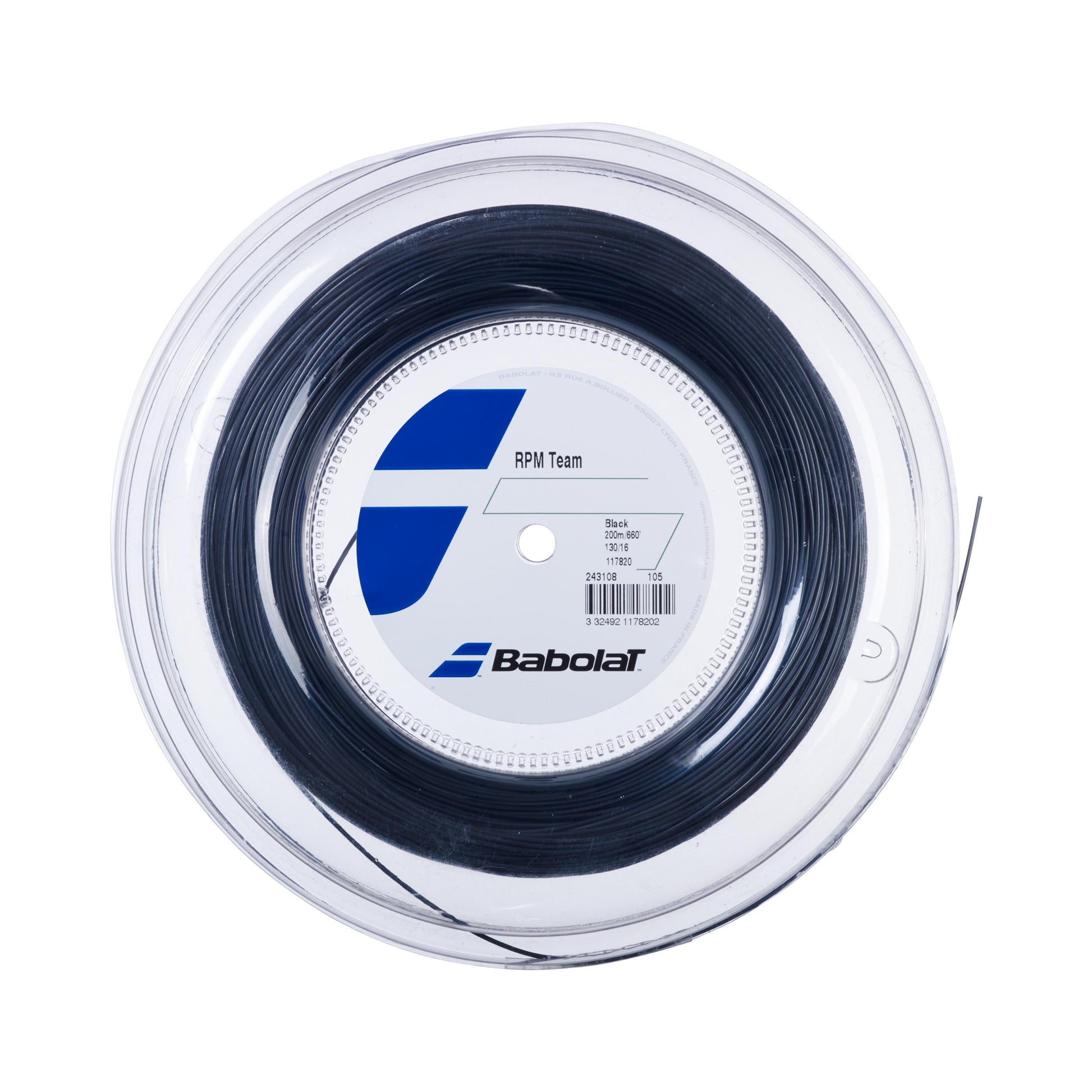 Babolat Team RPM Team String Reel 200m-Black
