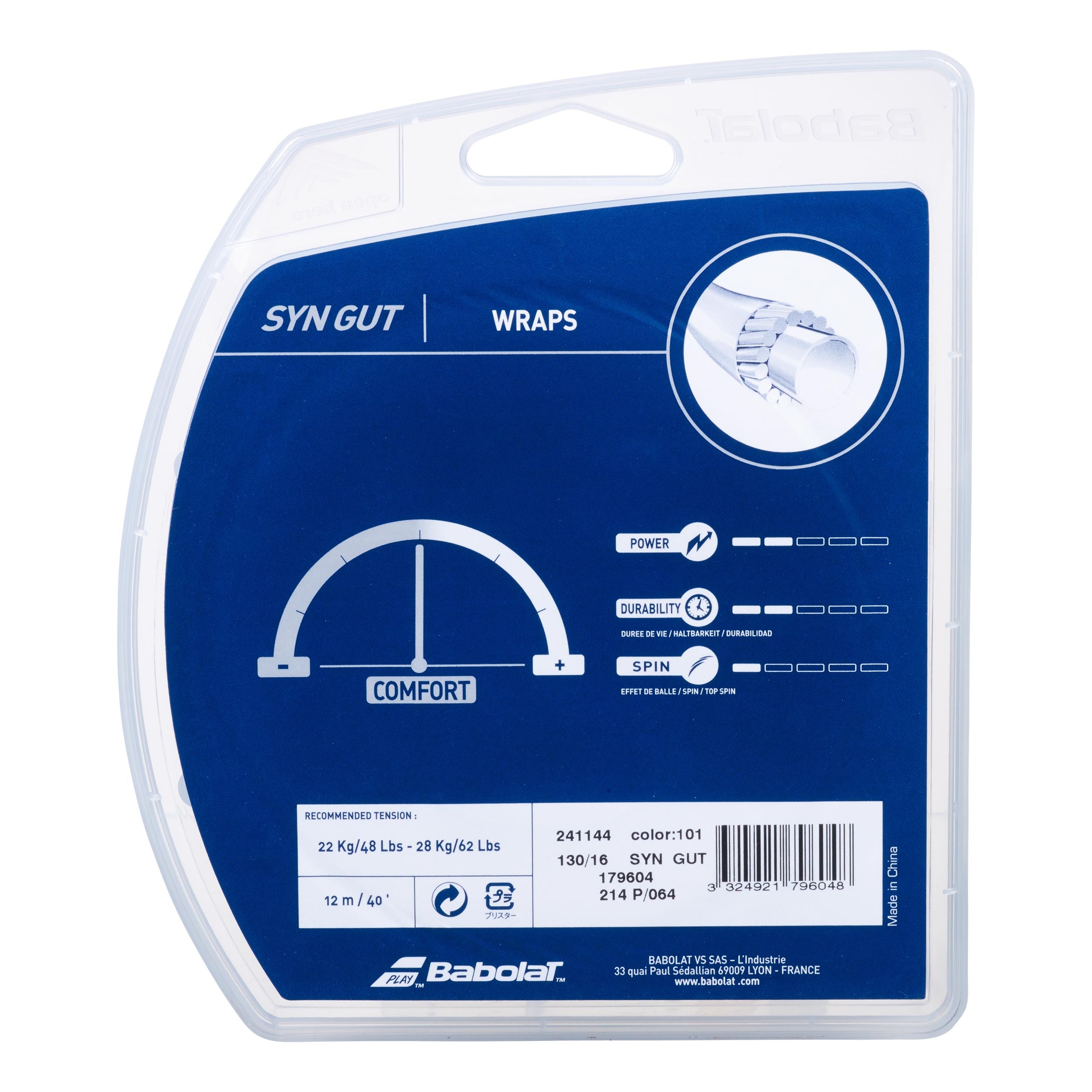 Synthetic Gut String Set 12m-White | Tennis-Point