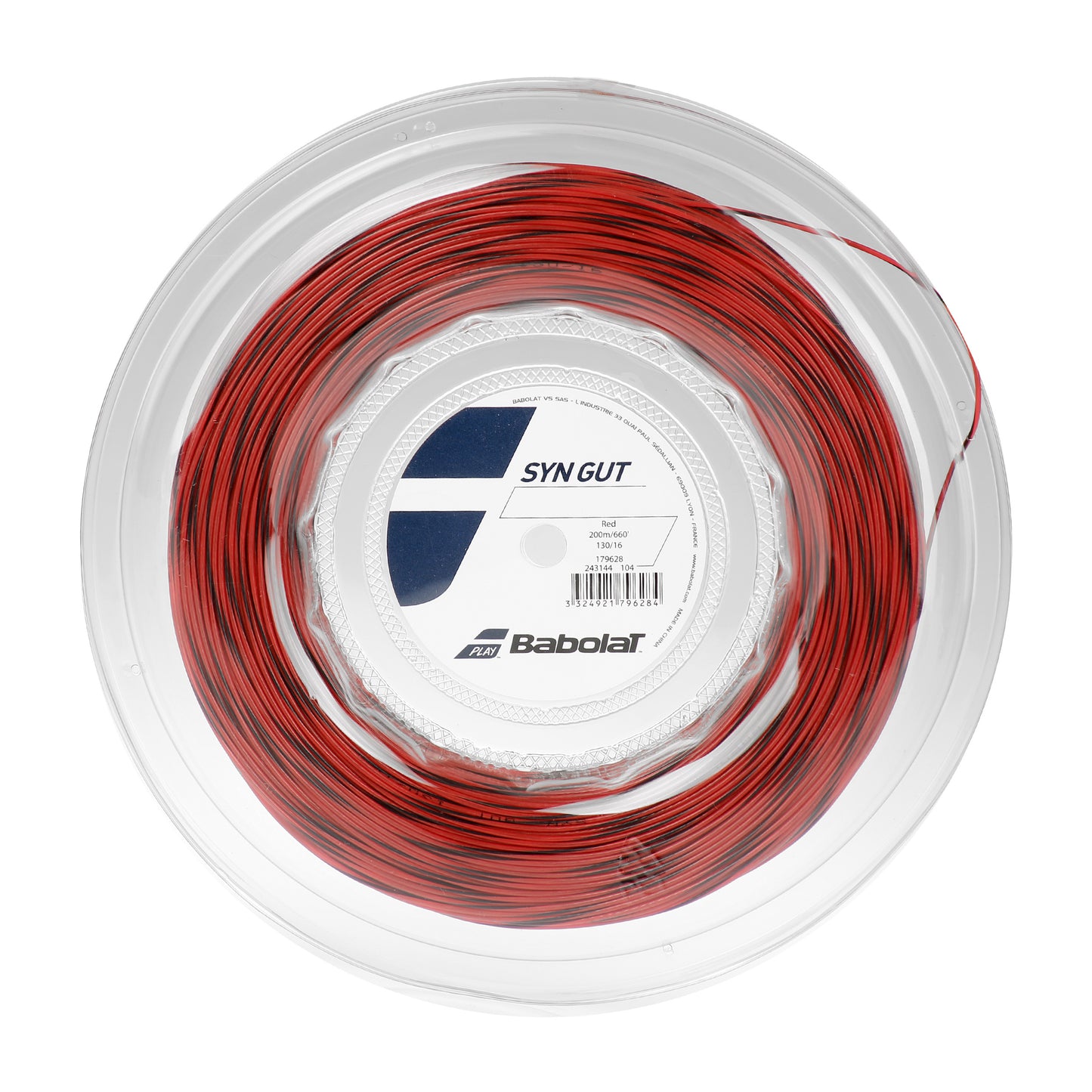 Babolat Syn Gut  Saitenrolle 200m - dunkelrot