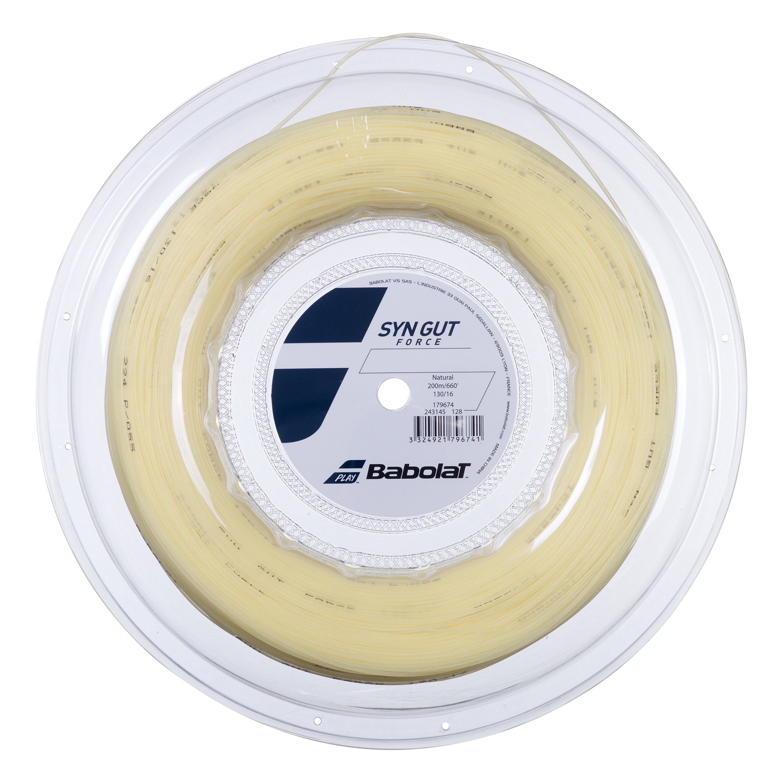 Babolat Synthetic Gut Force String Reel 200m-Ecru
