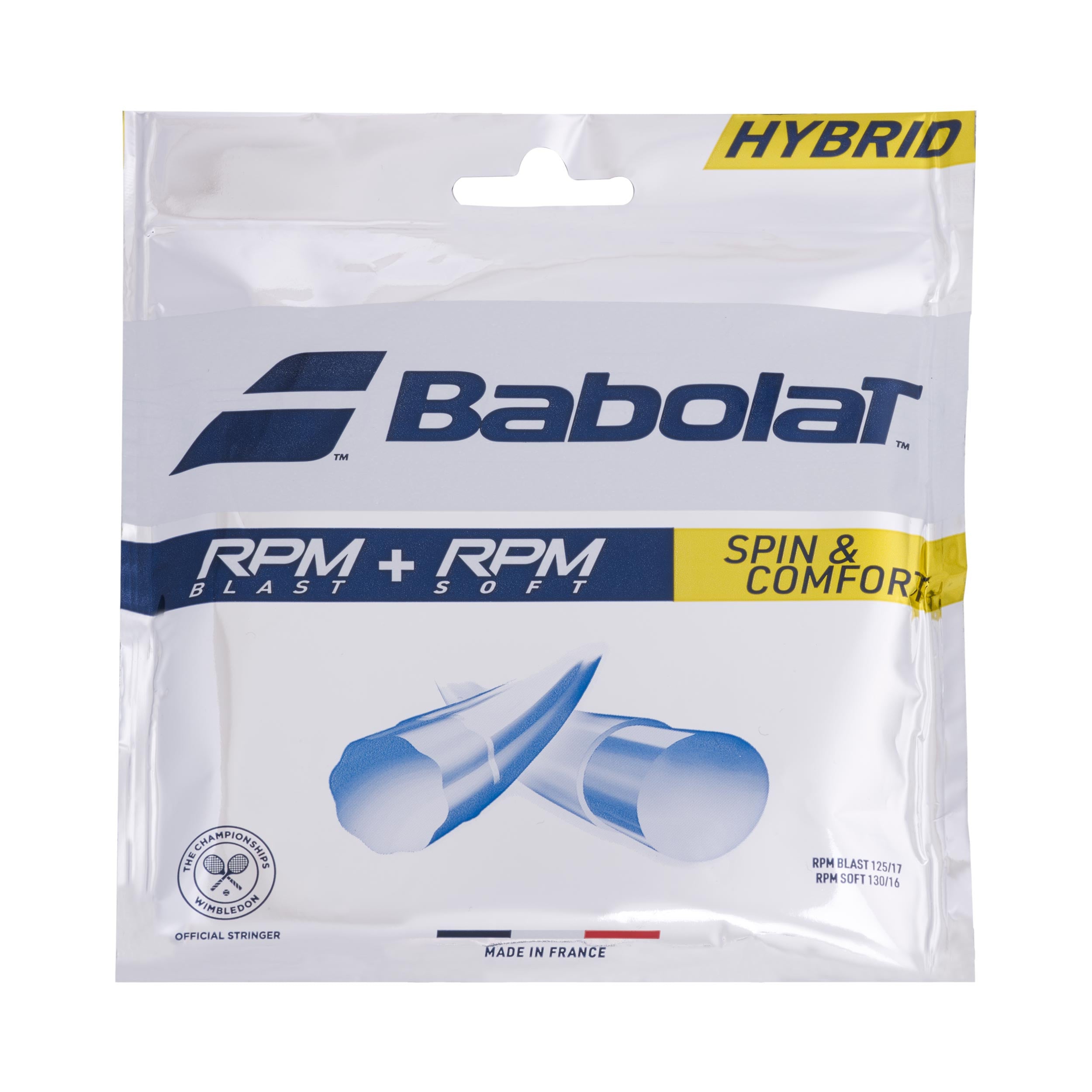 Babolat RPM Blast 125 + RPM Soft 130 String Set-Grey