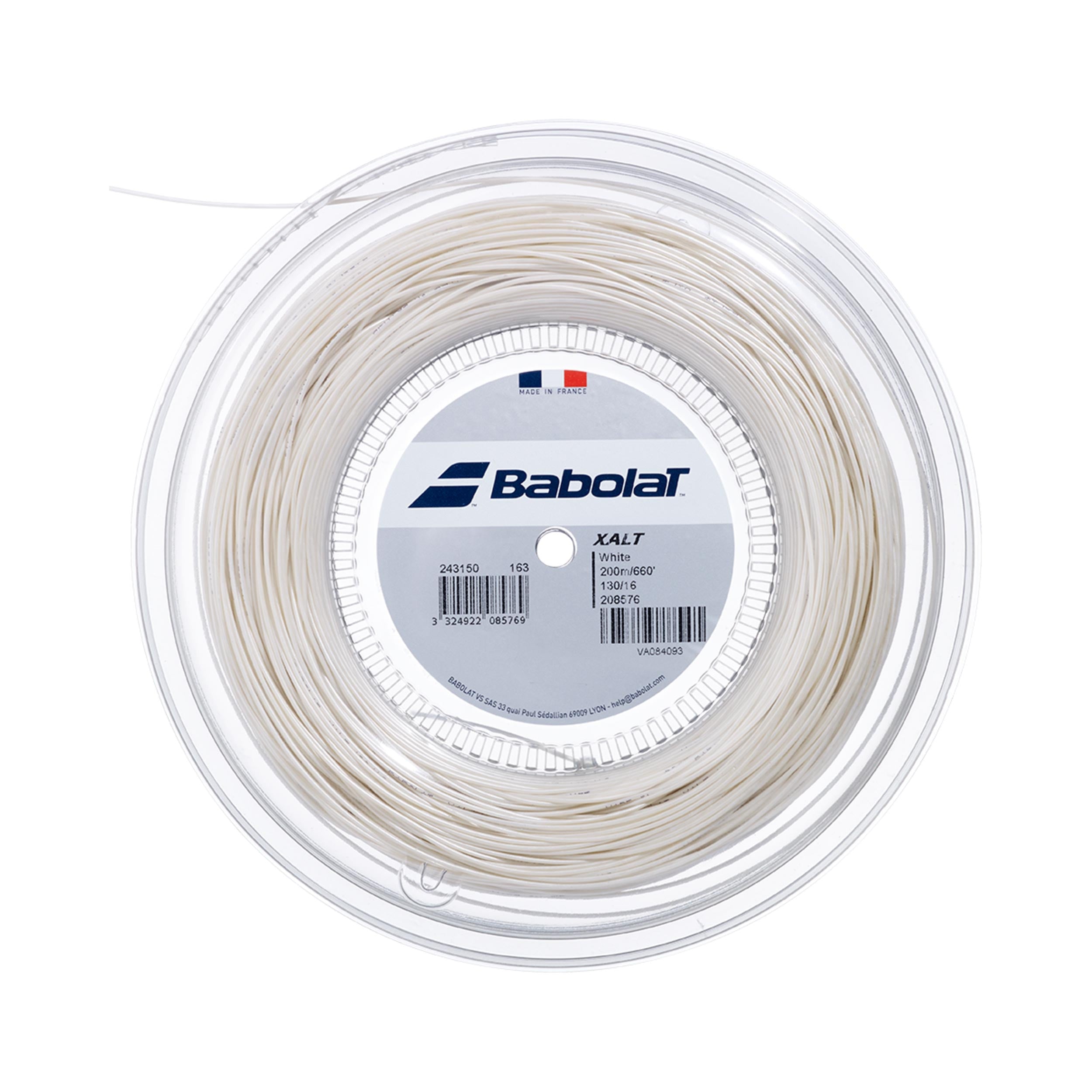 Babolat Xalt Saitenrolle 200m-Weiß