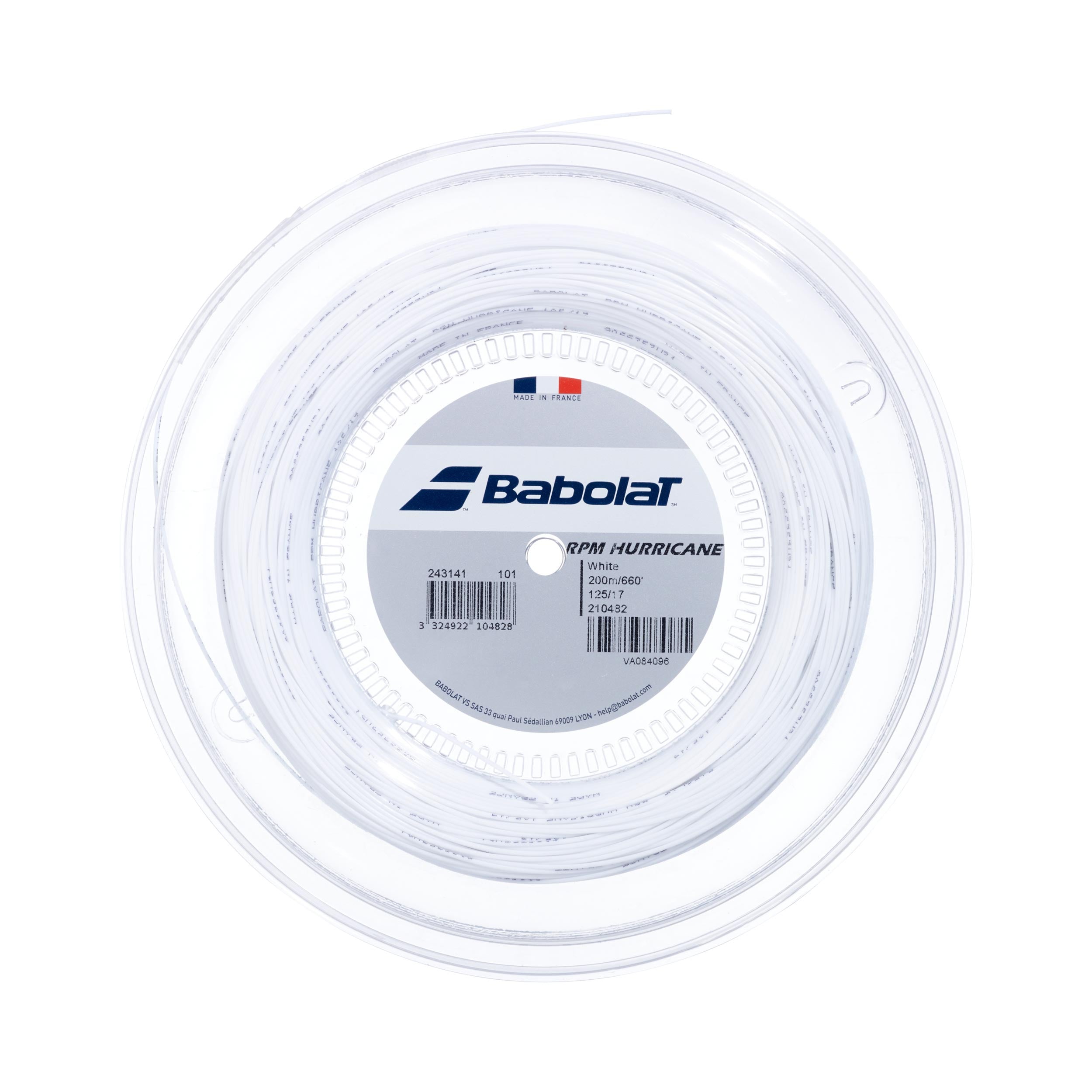 Babolat RPM Hurricane Saitenrolle 200m-Weiß