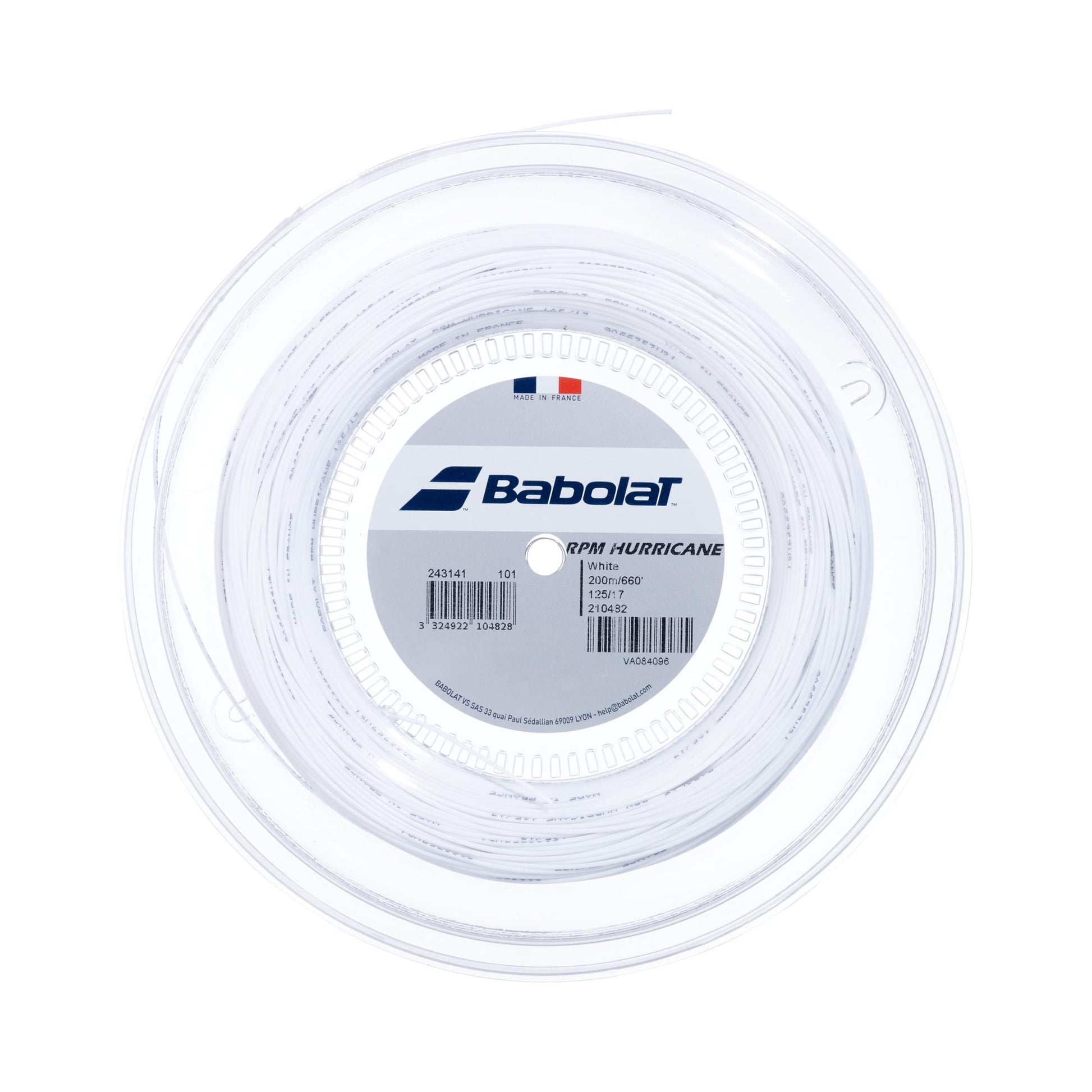 Babolat RPM Hurricane String Reel 200m-White