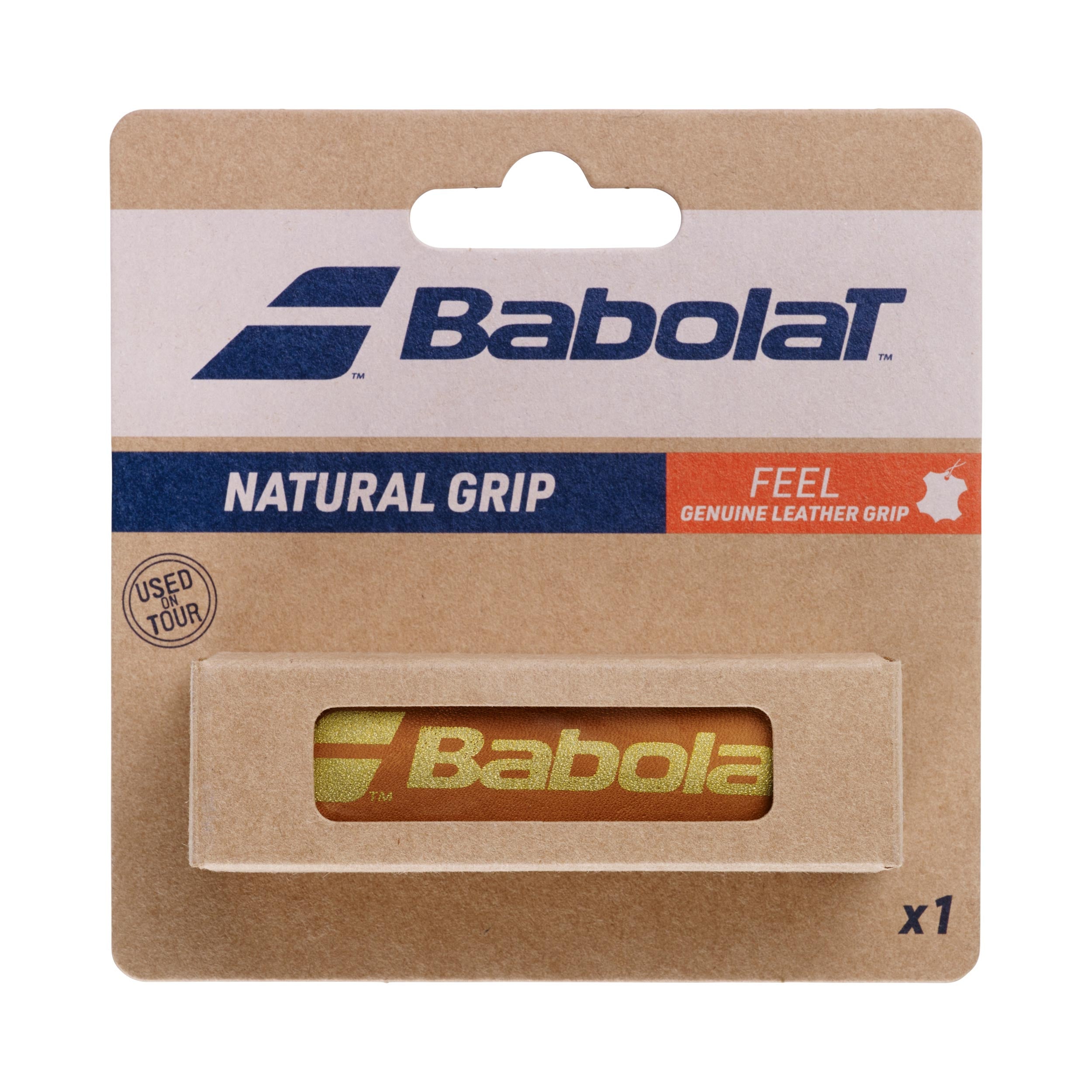 Babolat Natural Grip 1 Pack-Brown