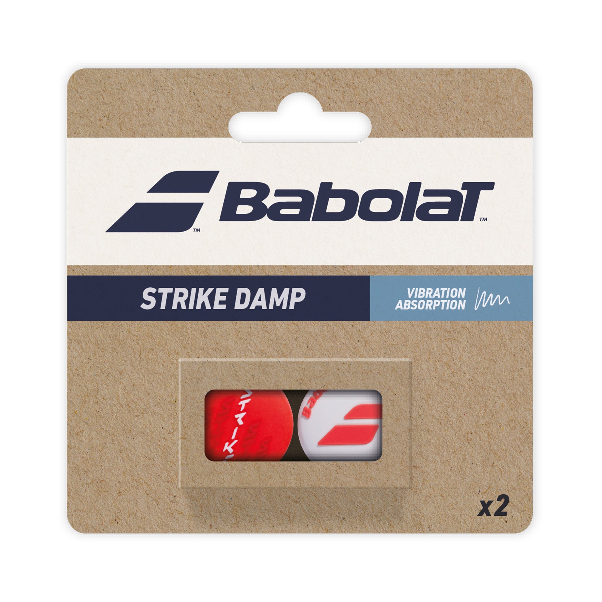Babolat Strike Dampener 2 Pack-White