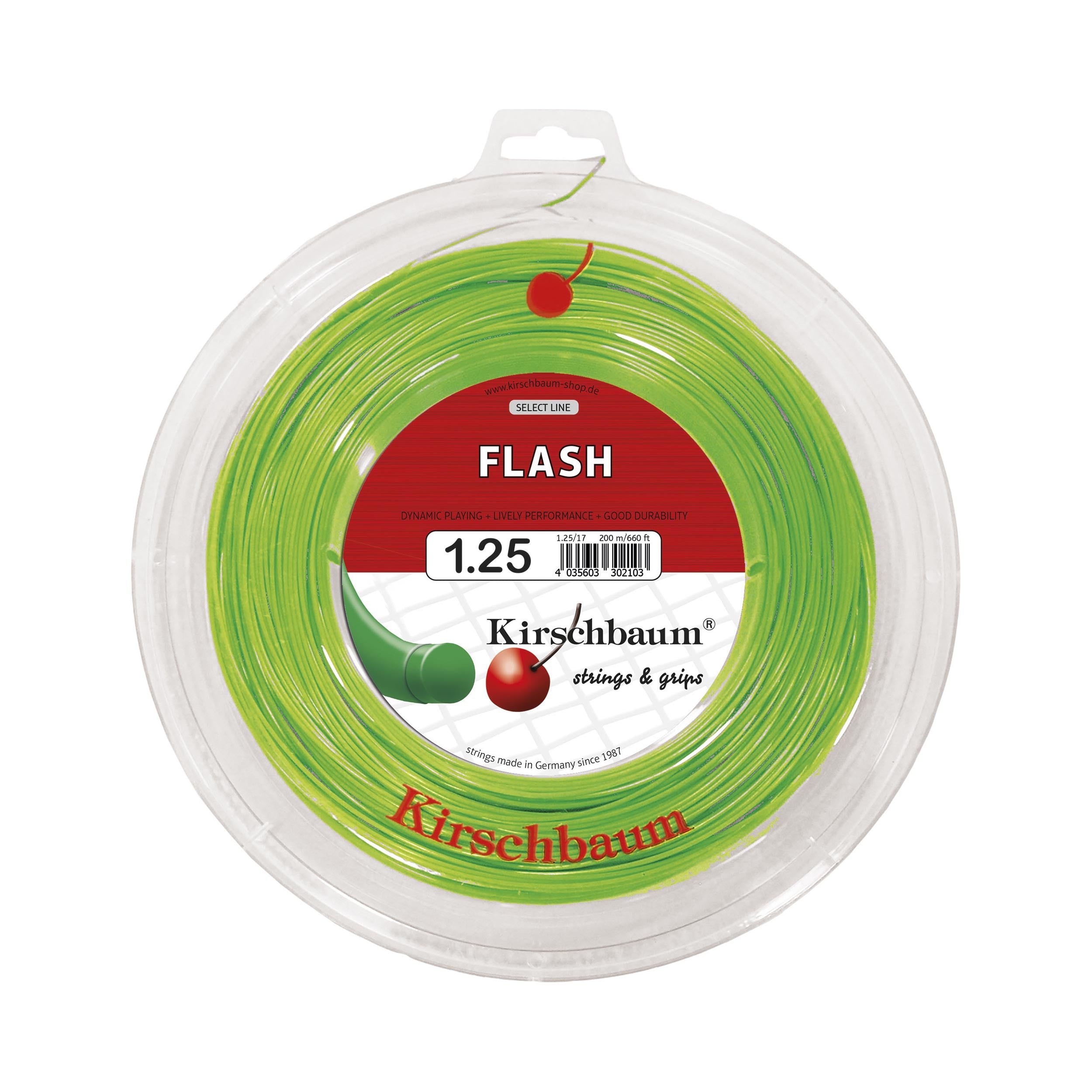 Kirschbaum Flash String Reel 200m-Green