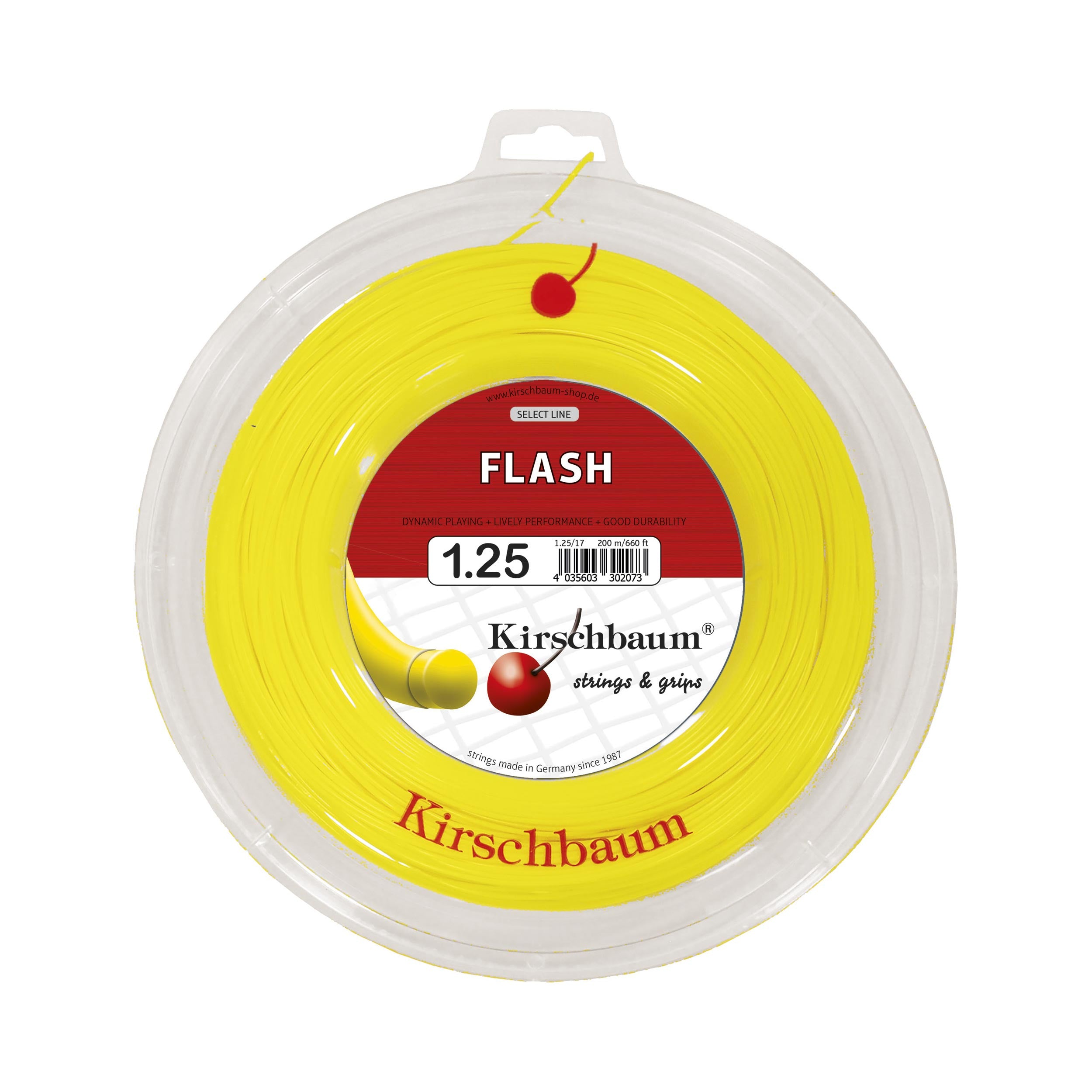 Kirschbaum Flash String Reel 200m-Yellow