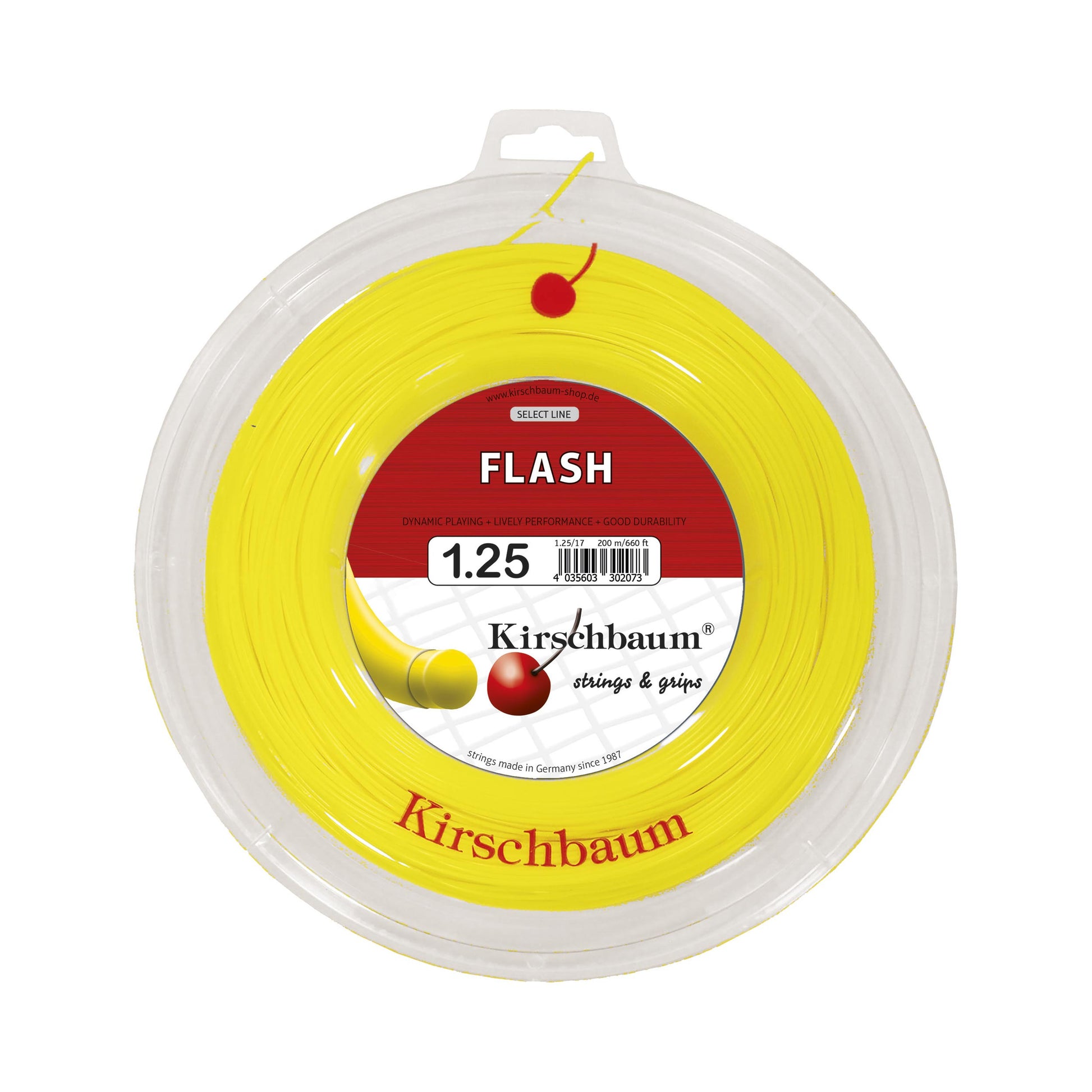 Kirschbaum Flash String Reel 200m-Yellow