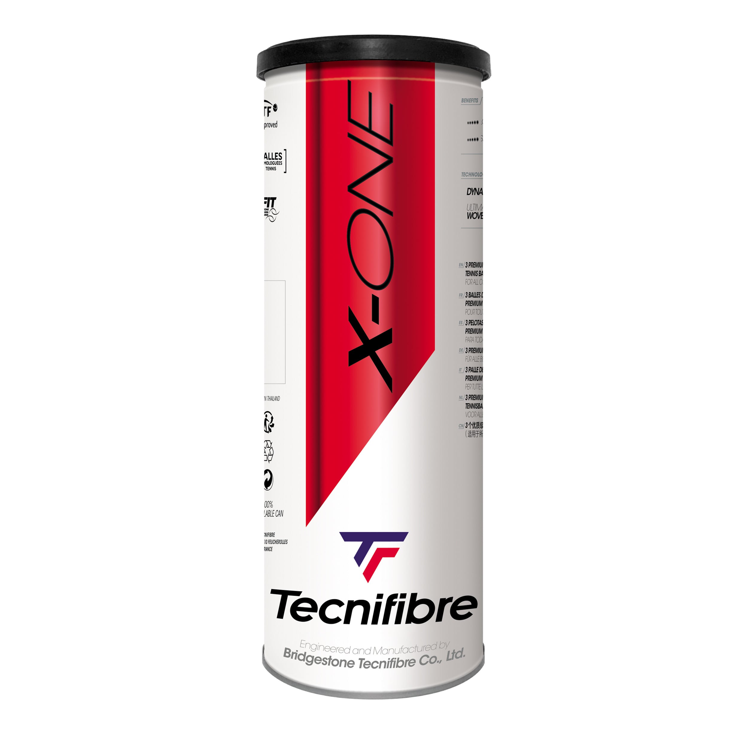 Tecnifibre X-One 3er 3 Ball Tube