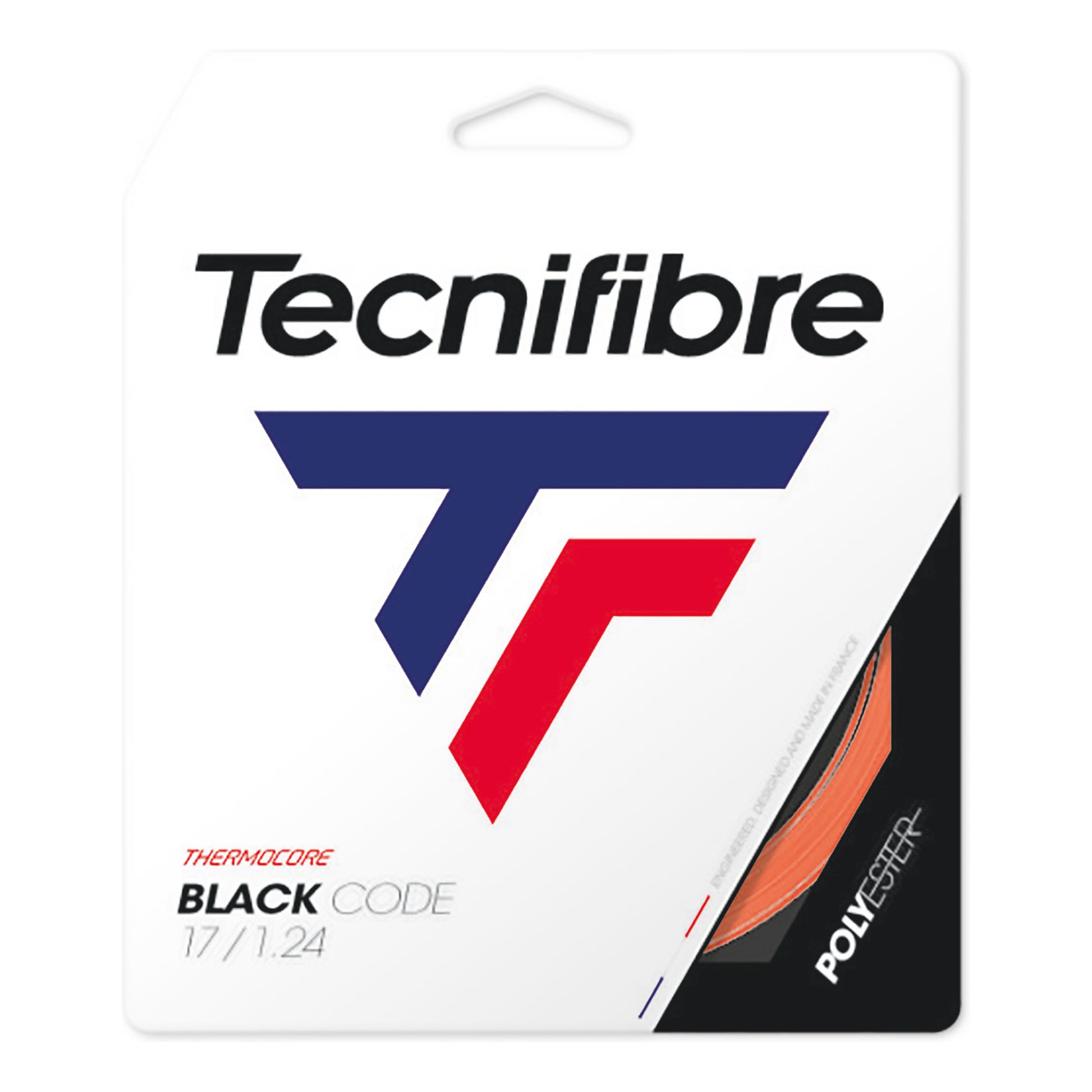 Tecnifibre Black Code 12m String Set-Orange,Red